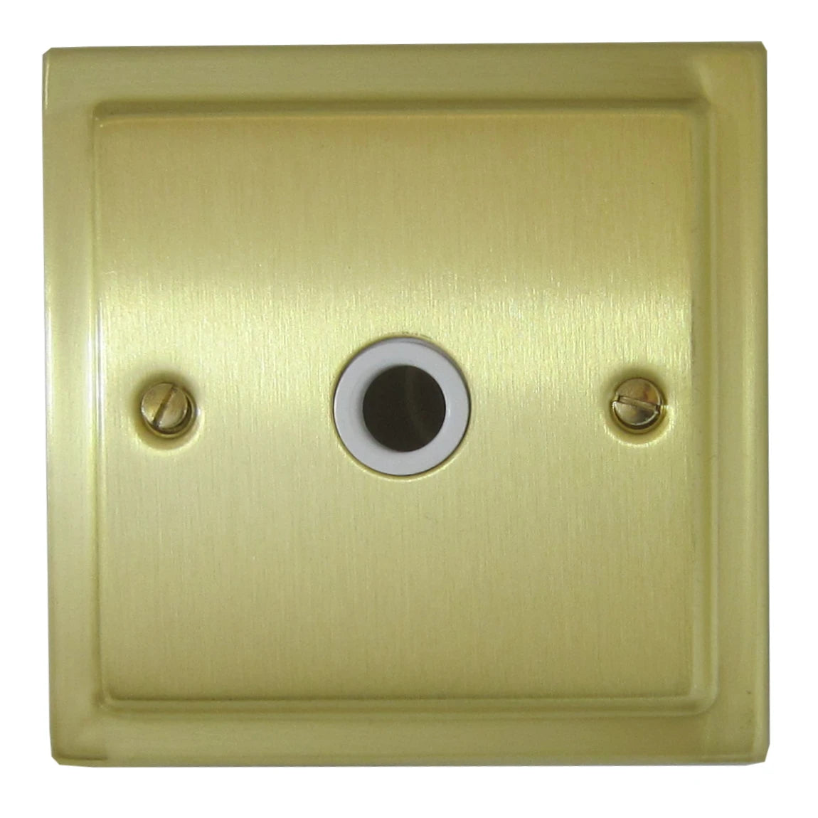 Victorian Satin Brass Flex Outlet