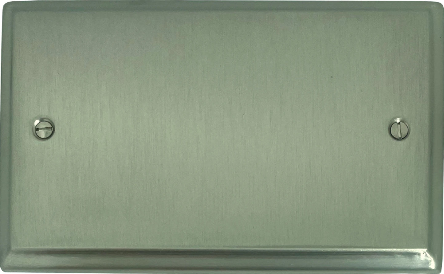 Deco Satin Nickel 2 Gang Blank