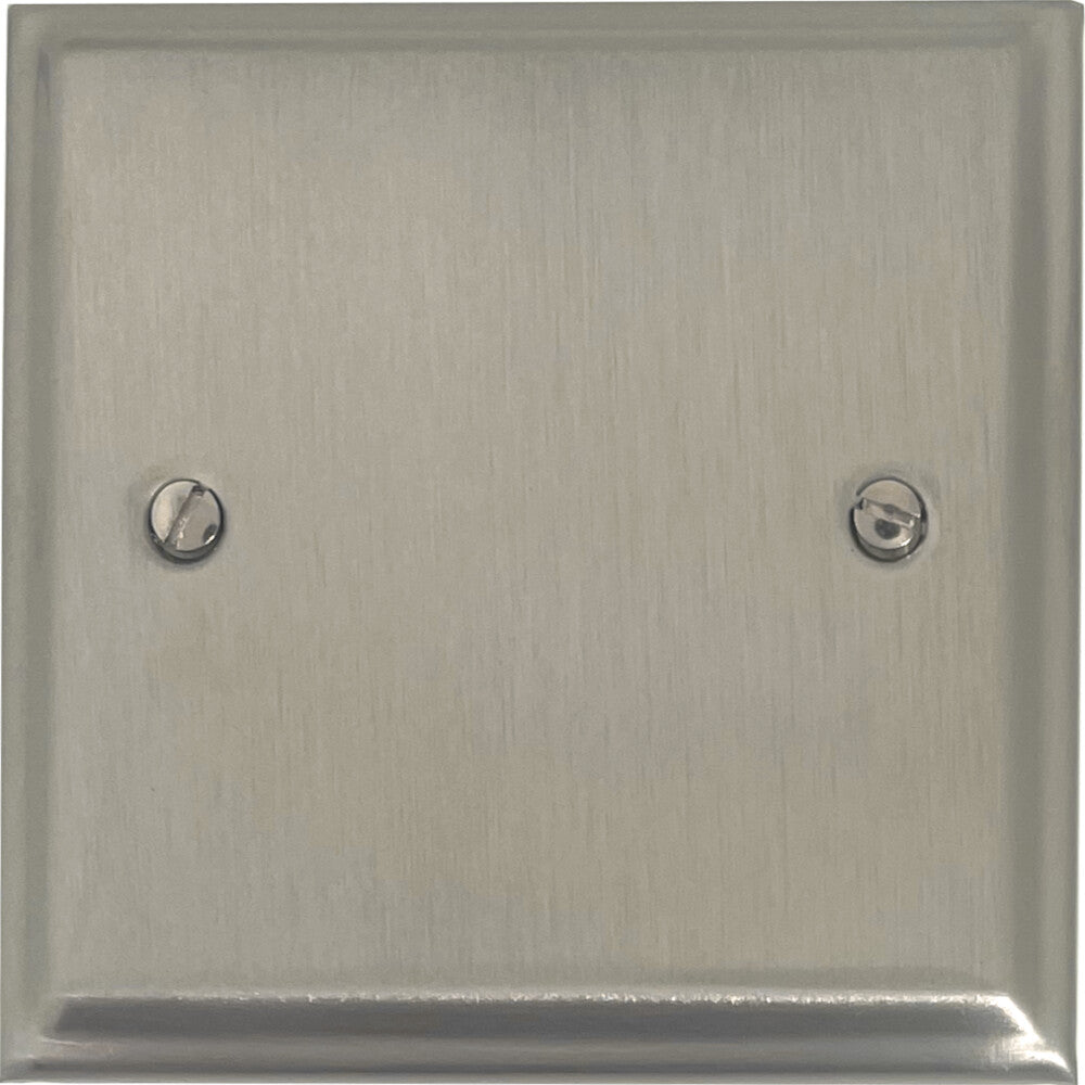 Deco Satin Nickel 1 Gang Blank