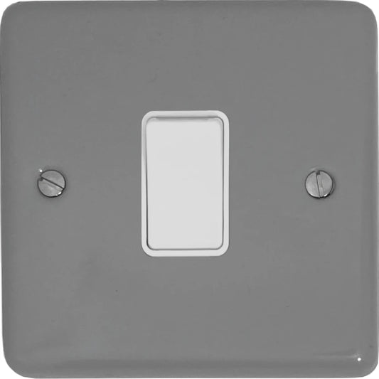 Contour Light Grey 1 Gang 2 Way Switch