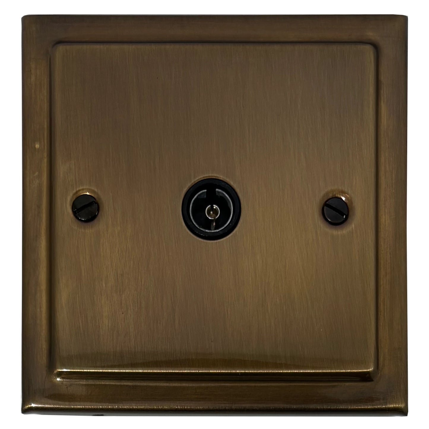 Victorian Medium Bronze 1 Gang Coax Point