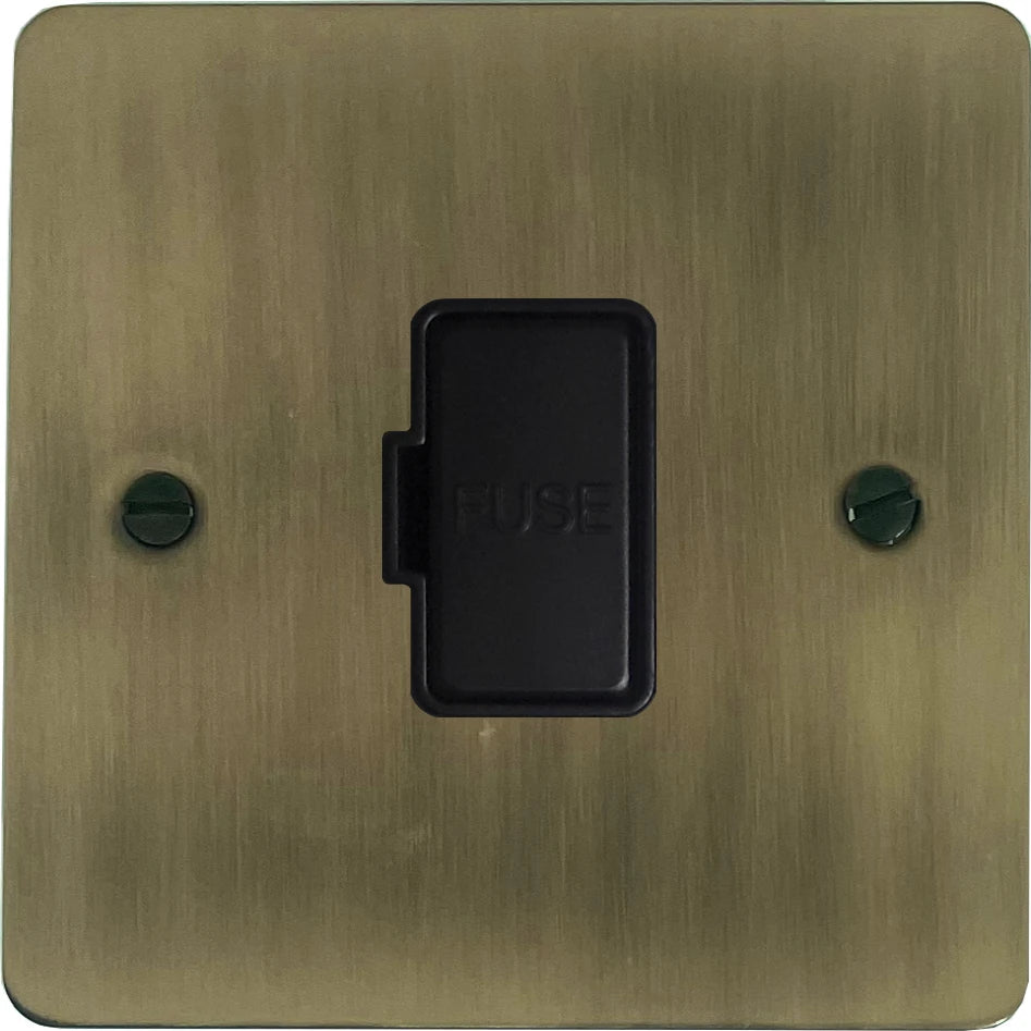 Flat Light Antique Brass Unswitched Spur