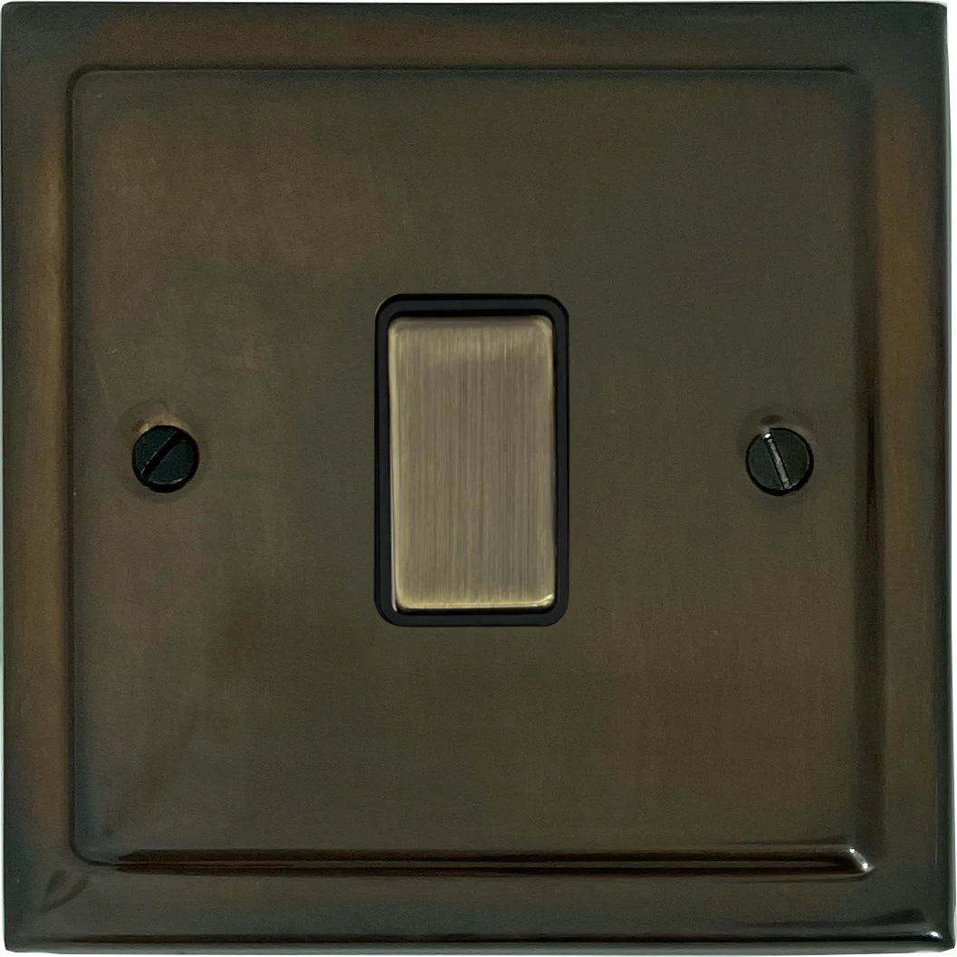 Victorian Medium Bronze 1 Gang Switch