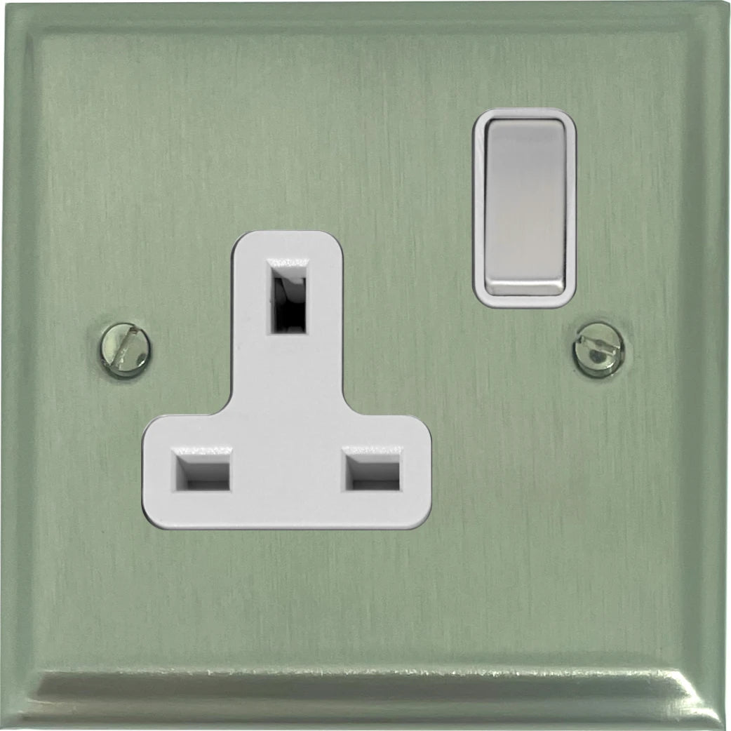 Deco Satin Nickel 1 Gang Socket
