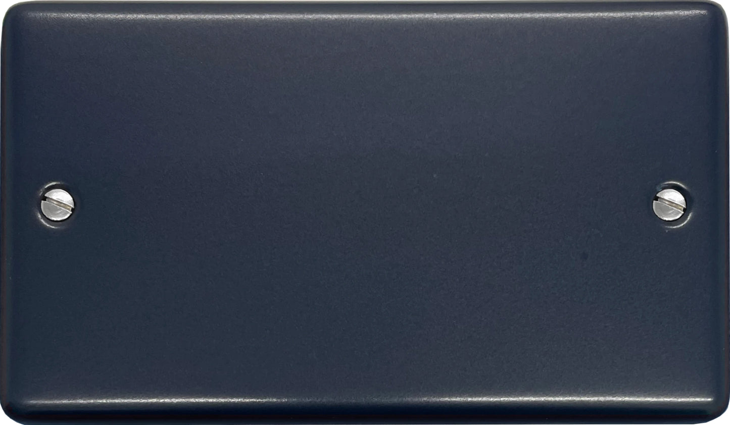 Contour Blue 2 Gang Blank Plate