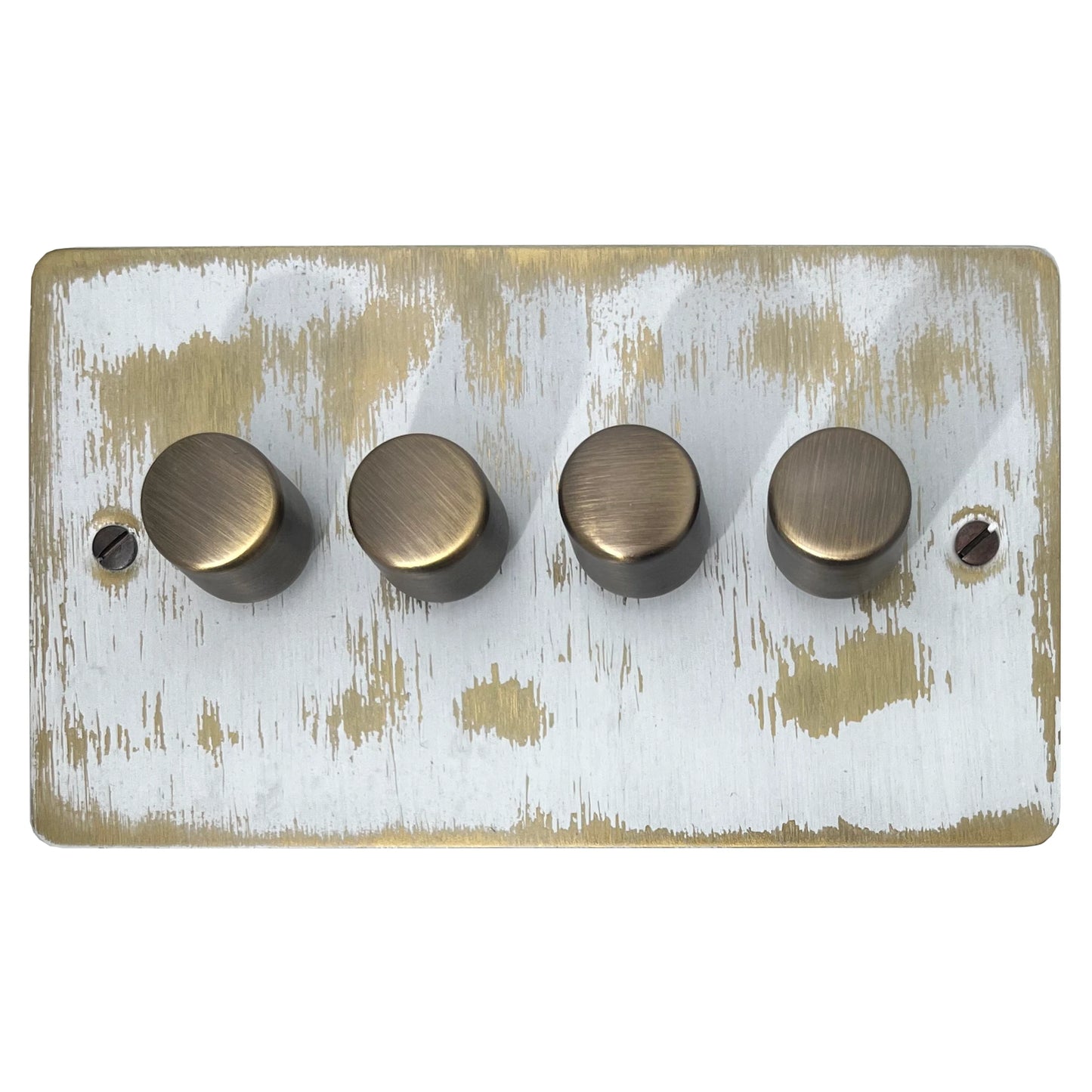 Flat Dover Bronze 4 Gang LED Dimmer