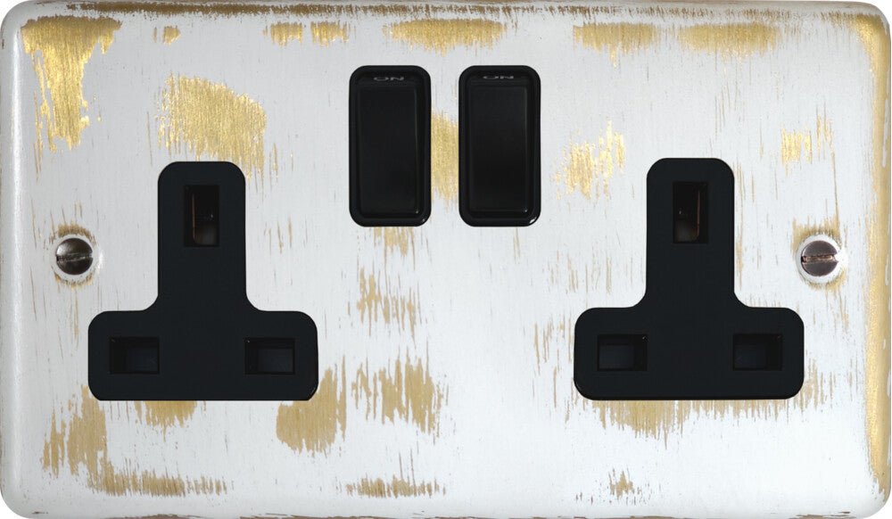 Contour Dover Bronze 2 Gang Socket