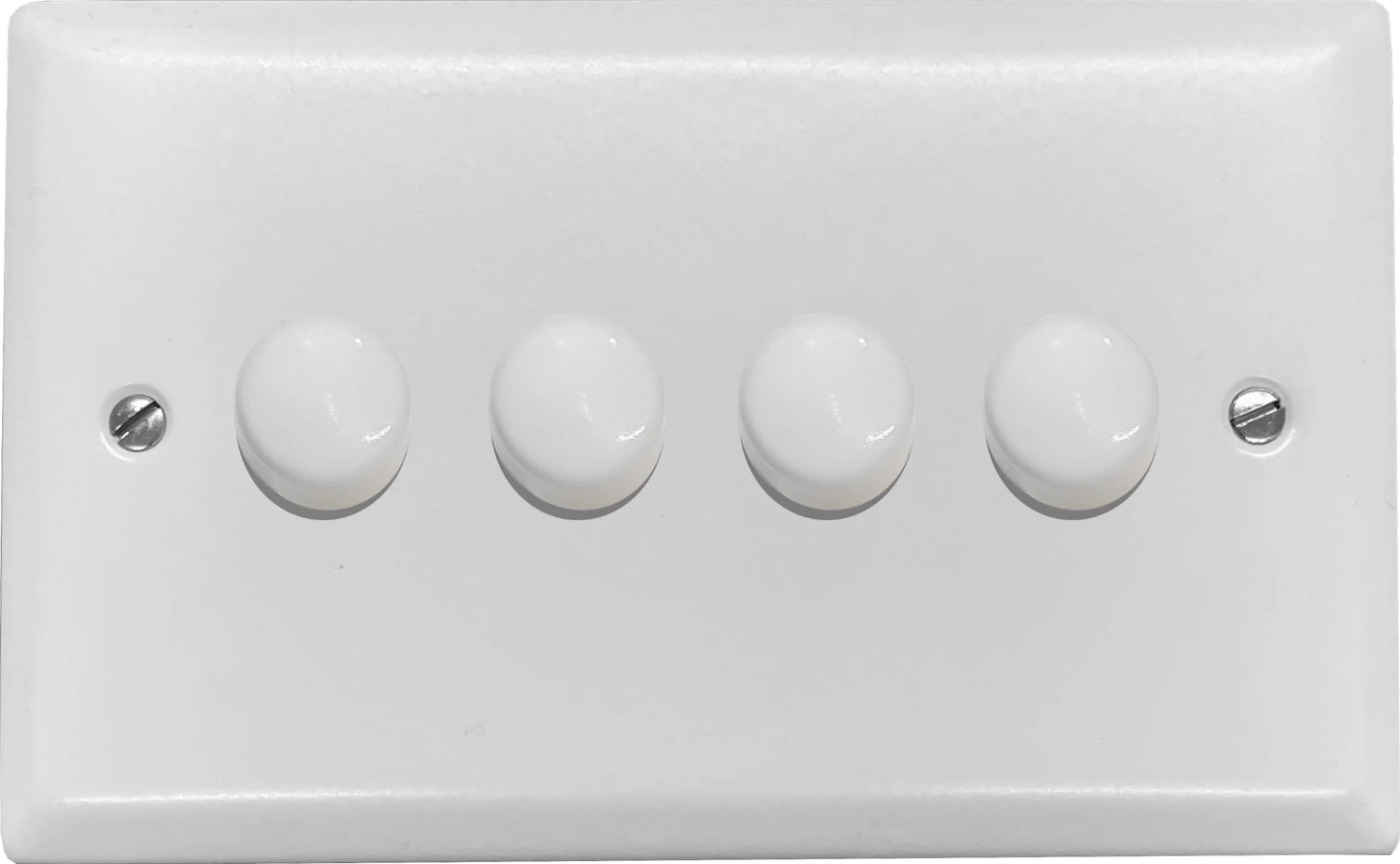 Spectrum Flat White 4 Gang LED Dimmer