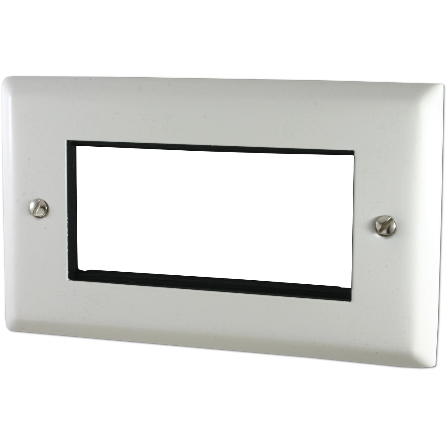 Spectrum Flat White 2 Gang 4 Mod Euro