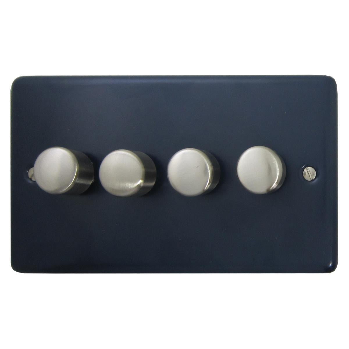 Contour Blue 4 Gang LED Dimmer