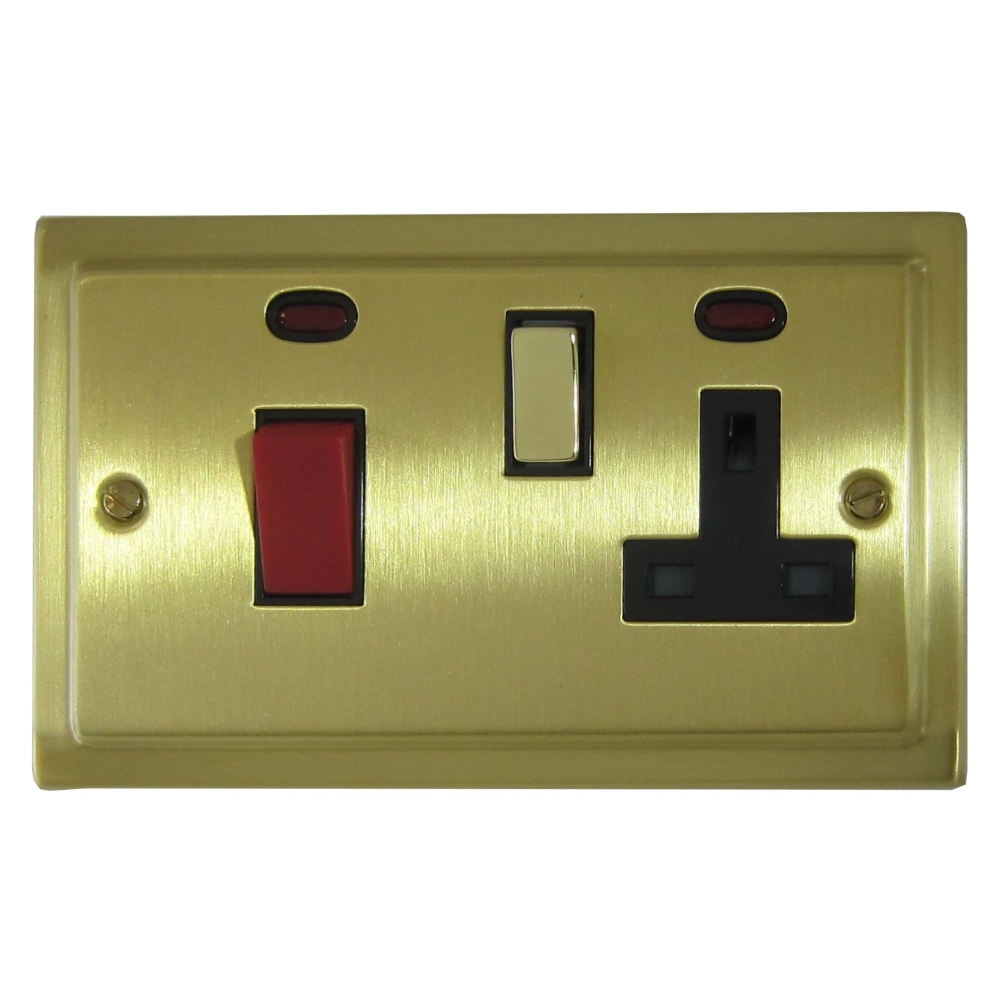 Victorian Satin Brass Cooker Socket