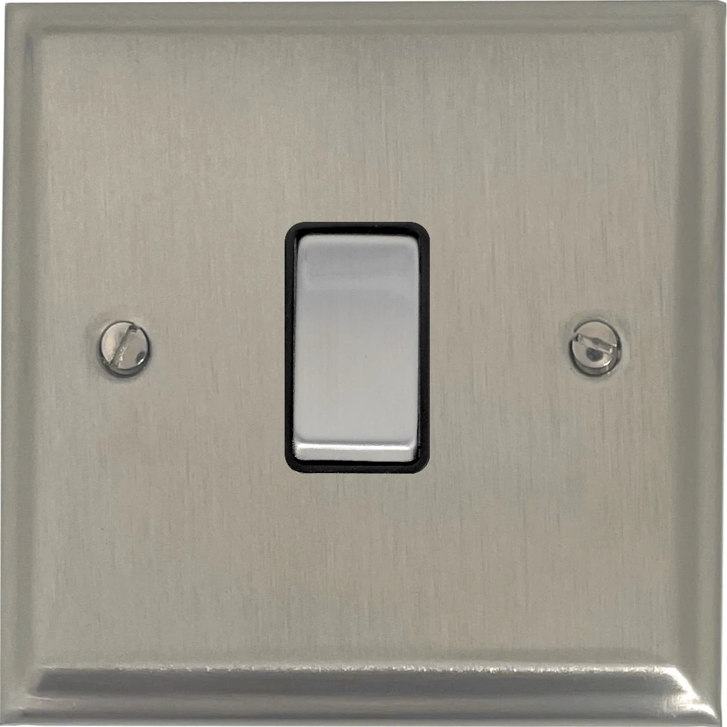 Deco Satin Nickel 1 Gang Switch