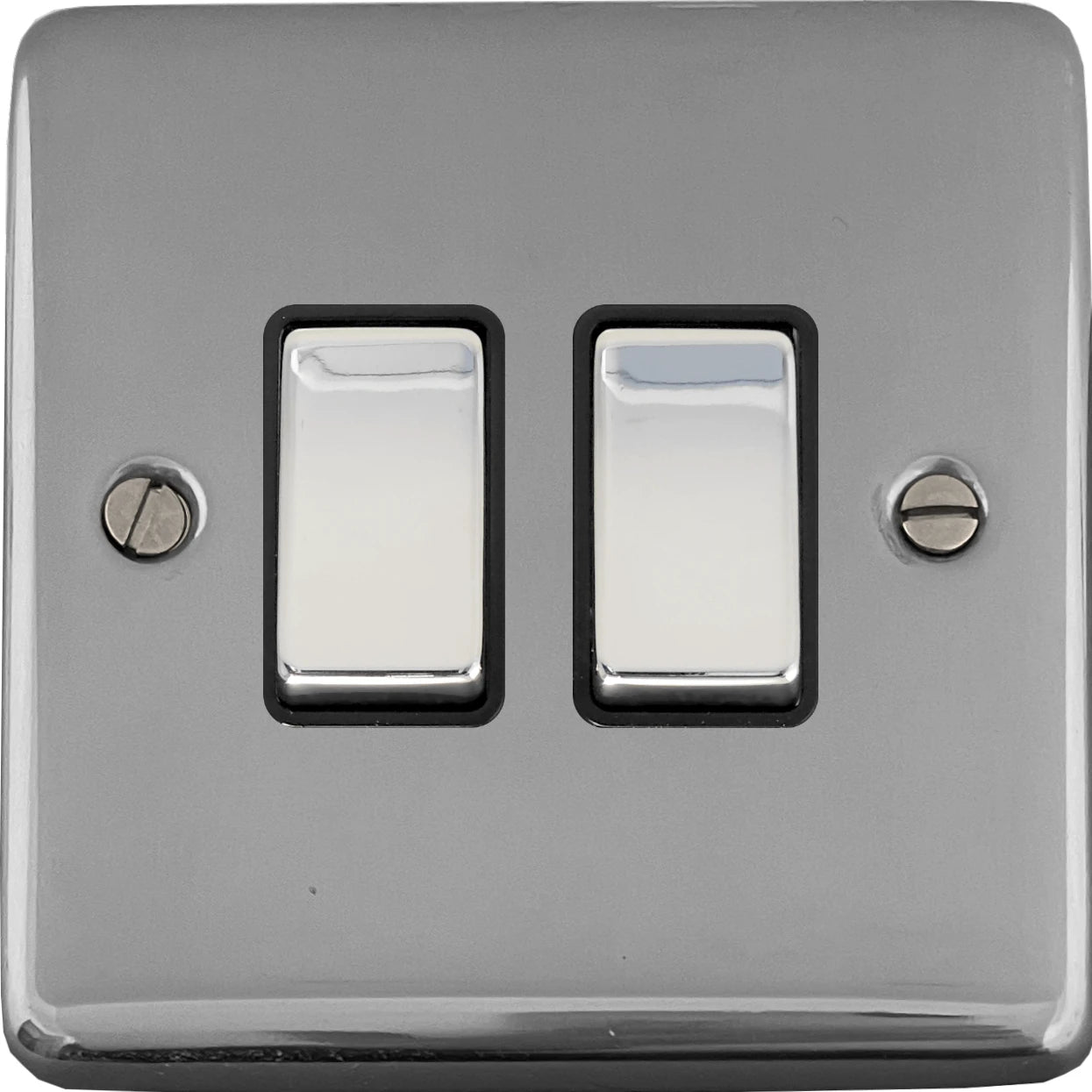Contour Polished Chrome 2 Gang Switch