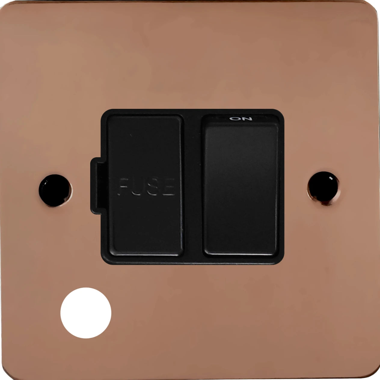 Flat Bright Copper Switched Spur + Outlet