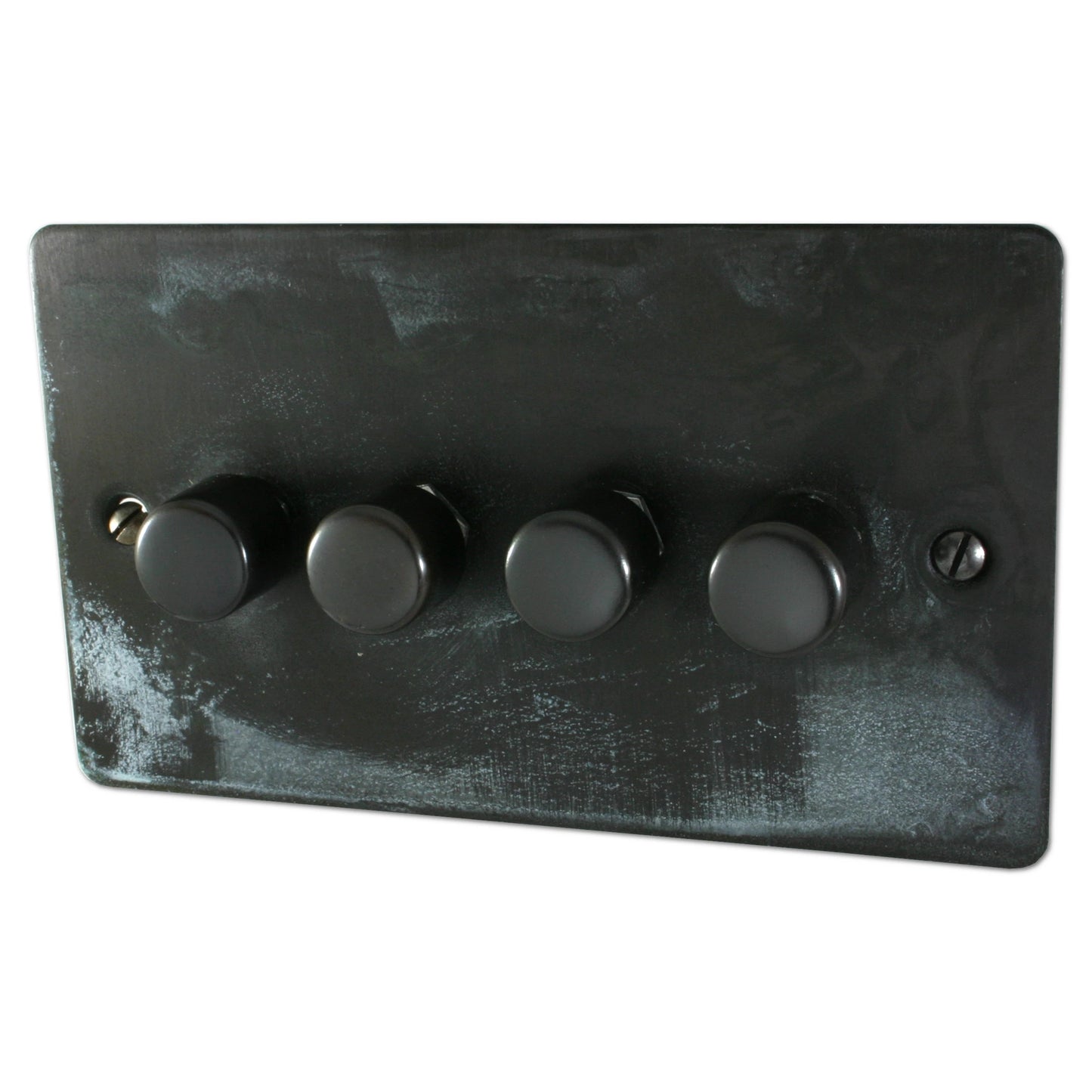 Flat Verdigris 4 Gang LED Dimmer