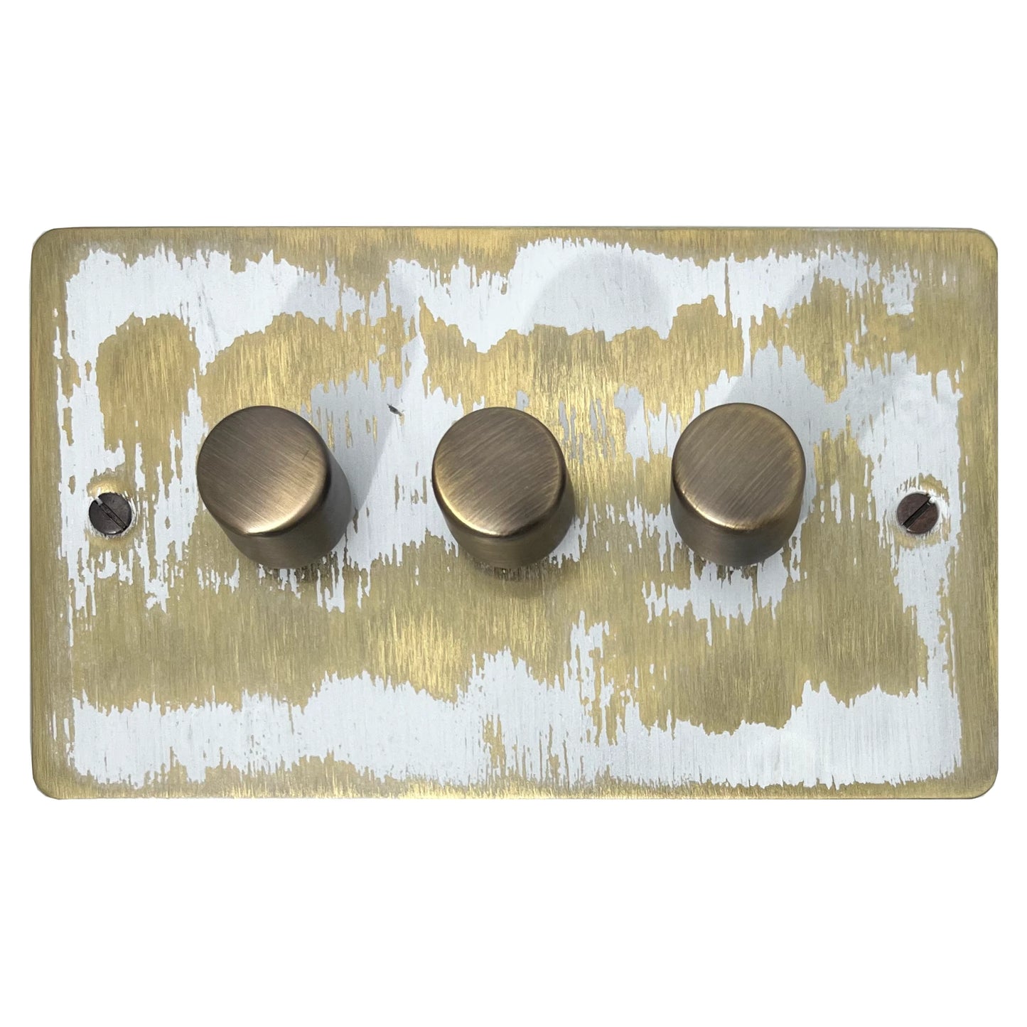 Flat Dover Bronze 3 Gang LED Dimmer