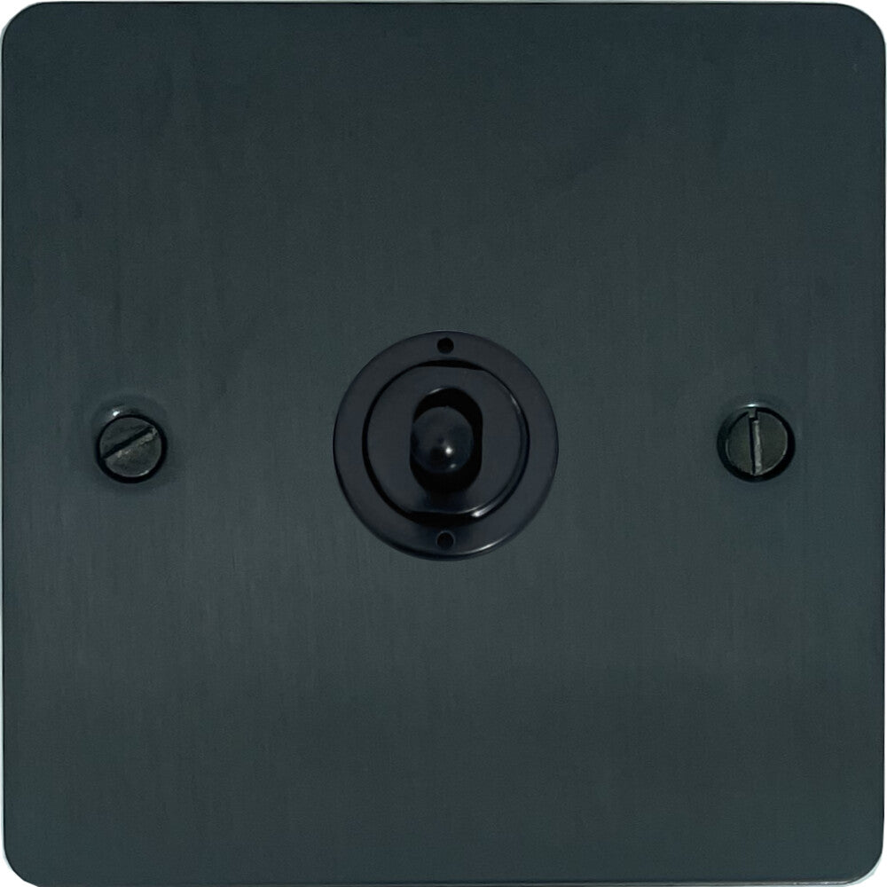 Flat Black Bronze 1 Gang Toggle (Flat Black Toggle)