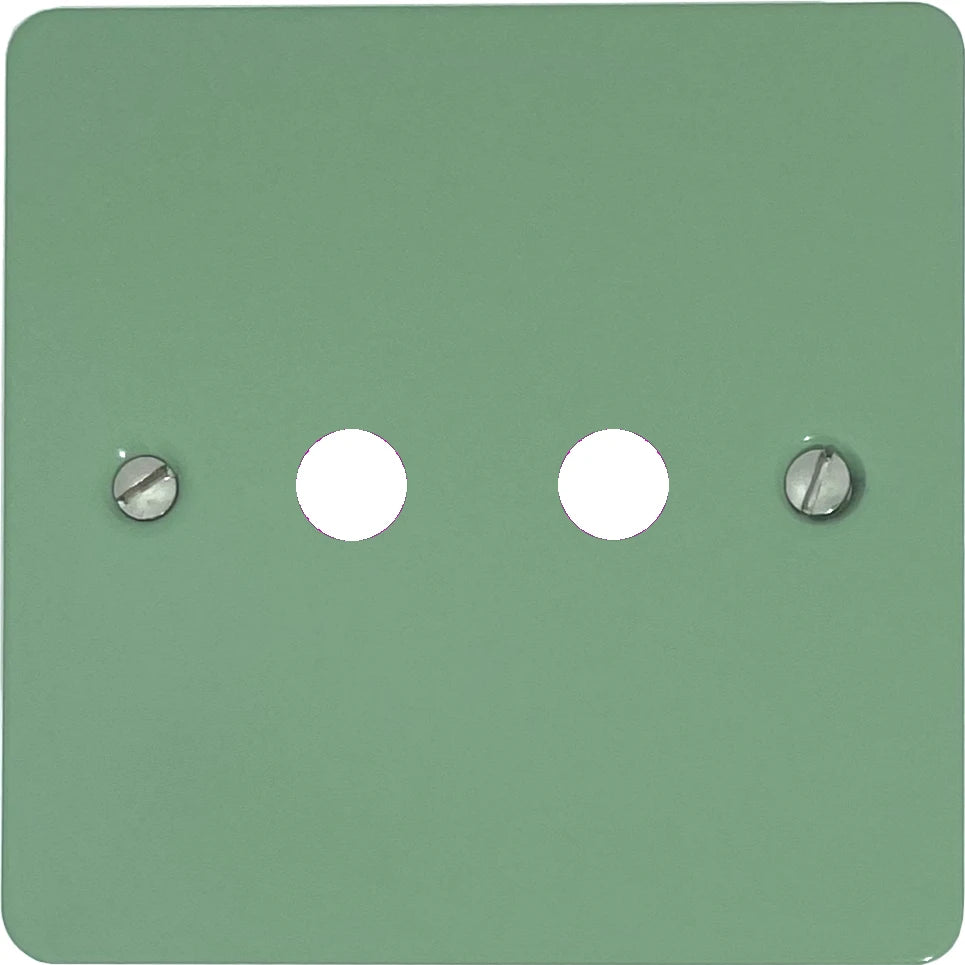 Flat Sage Green 2 Gang Grid Toggle Plate (Plate Only)