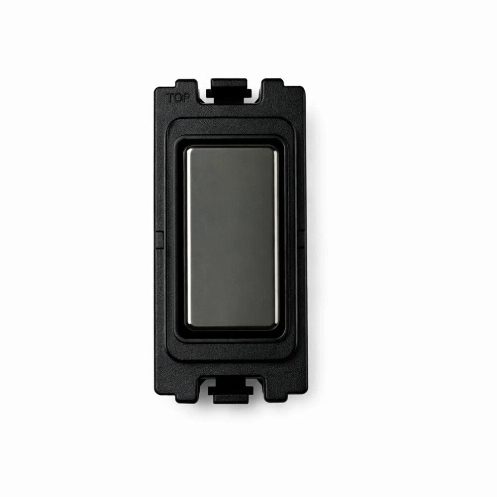 Blanking Piece grid switch - Black and Black Nickel Switch