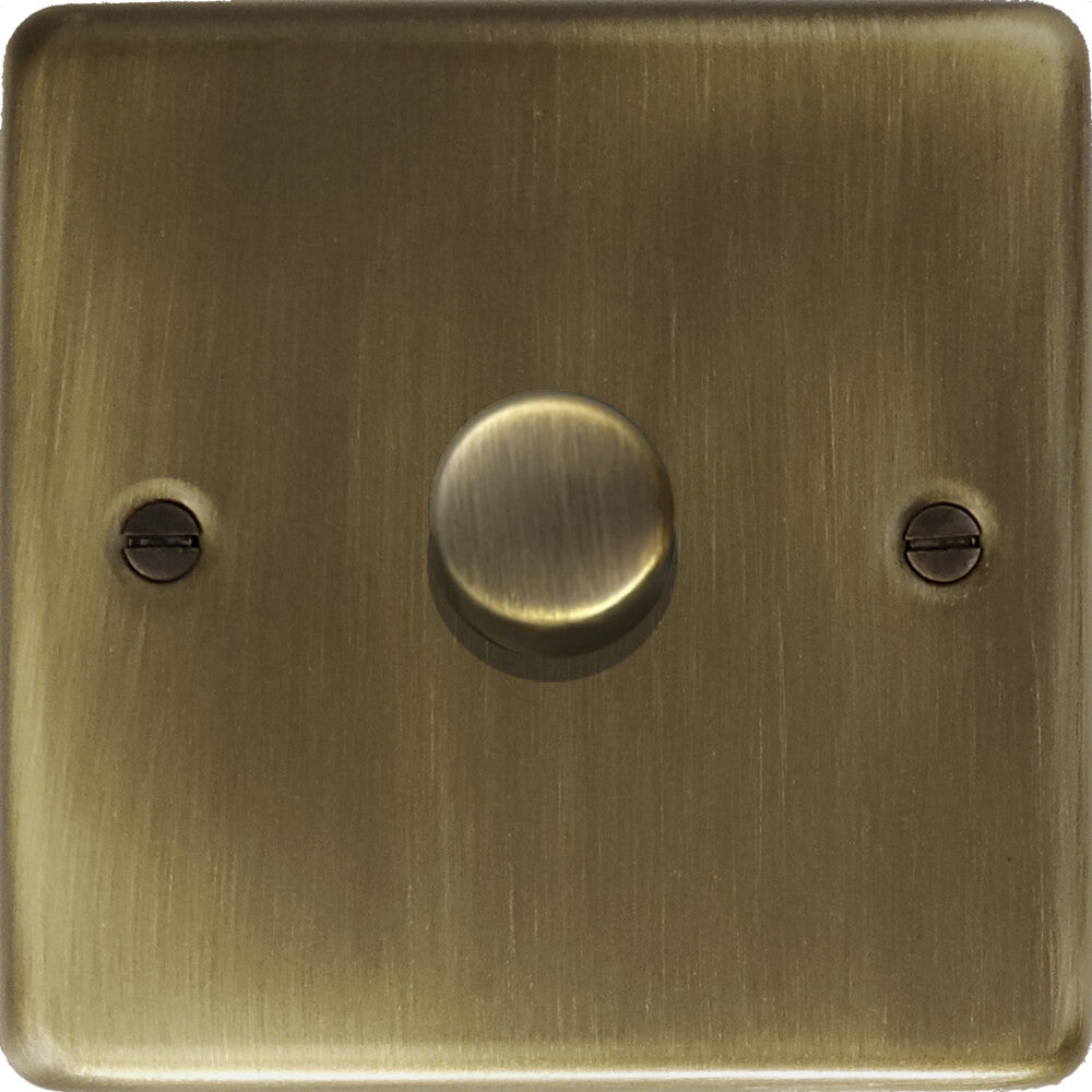 Contour Antique Brass 1 Gang LED Dimmer