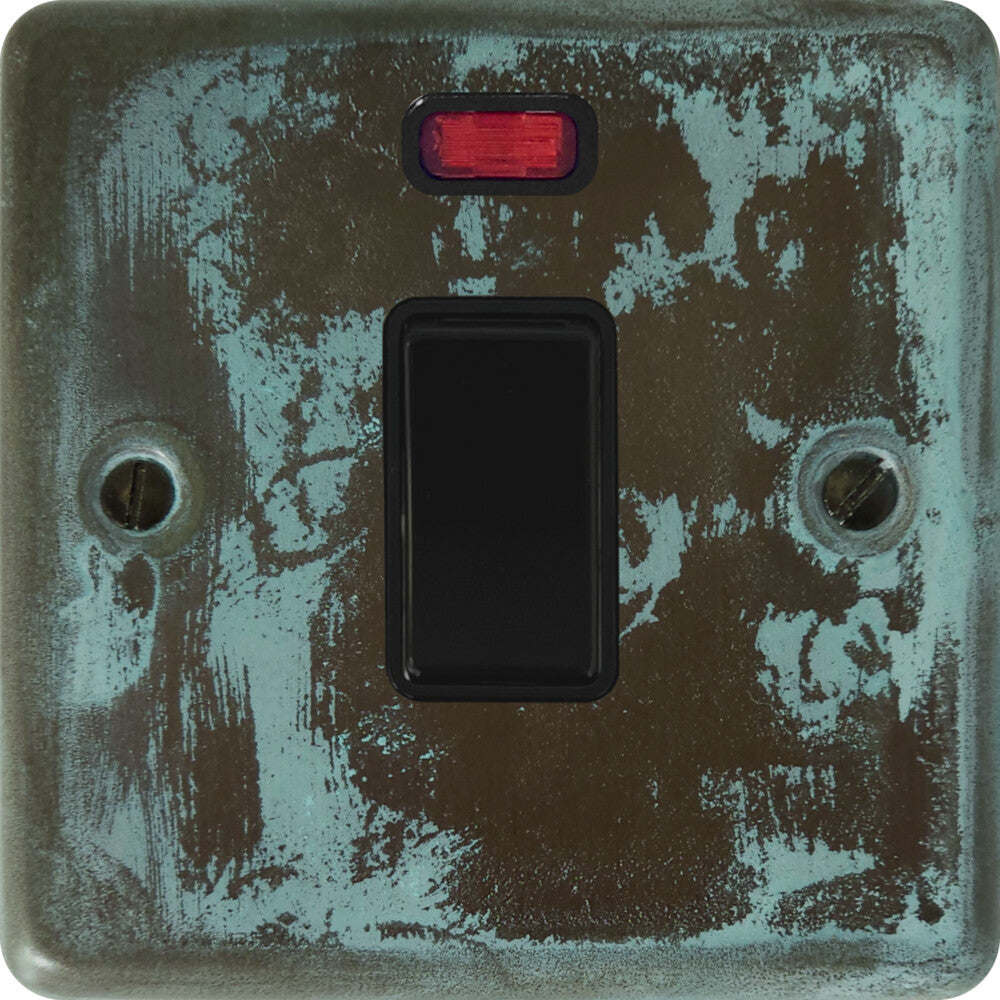 Contour Verdigris 20A Dp Switch + Neon