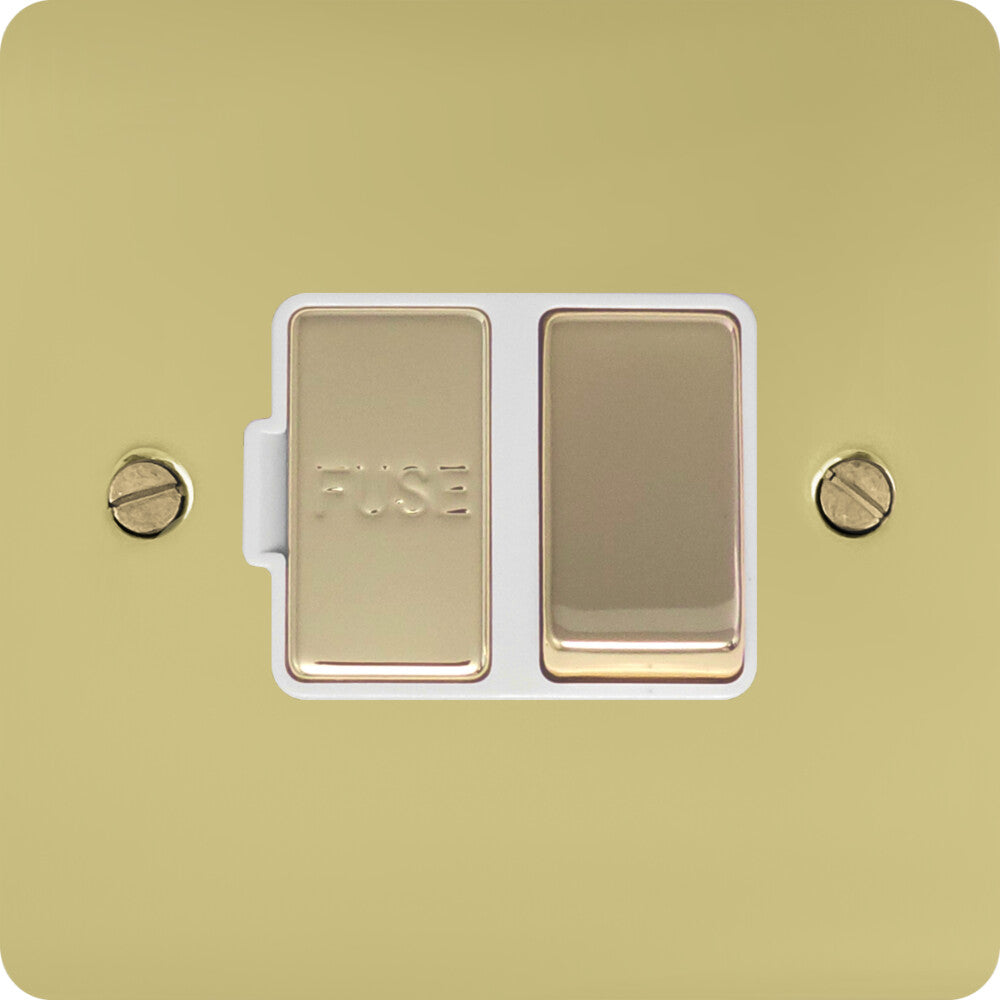 Flat Polished Brass Swt. Fused Spur