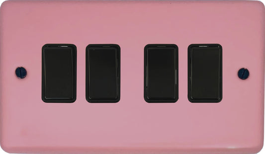 Contour Pink 4 Gang Switch