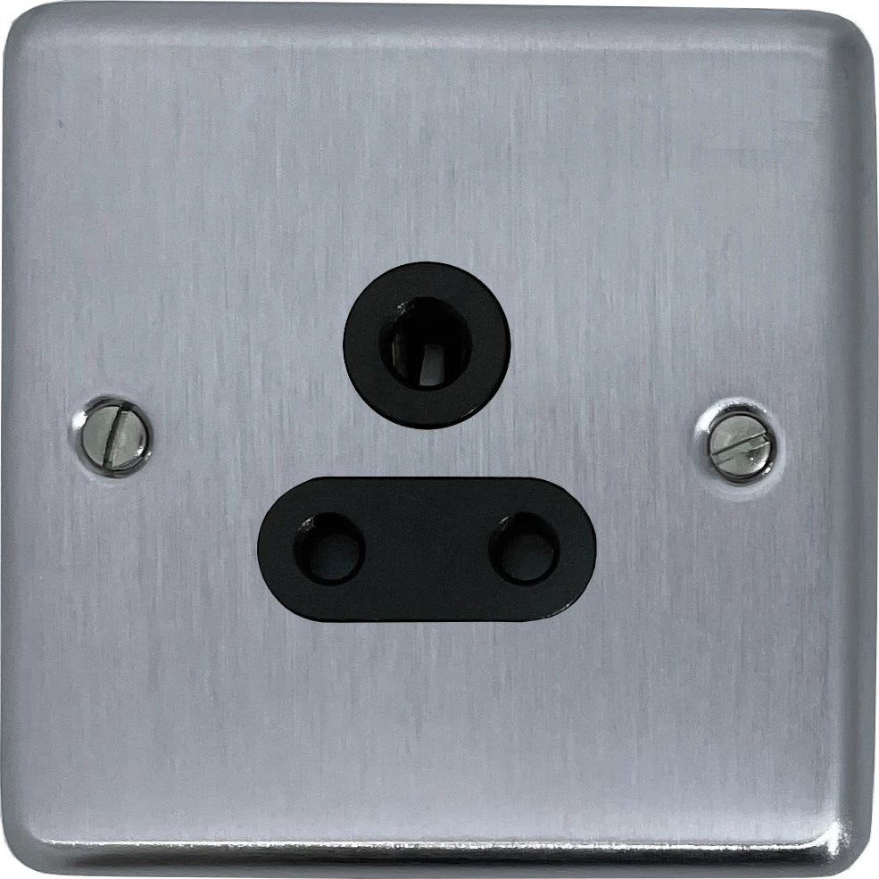 Contour Satin Chrome 5 Amp Socket
