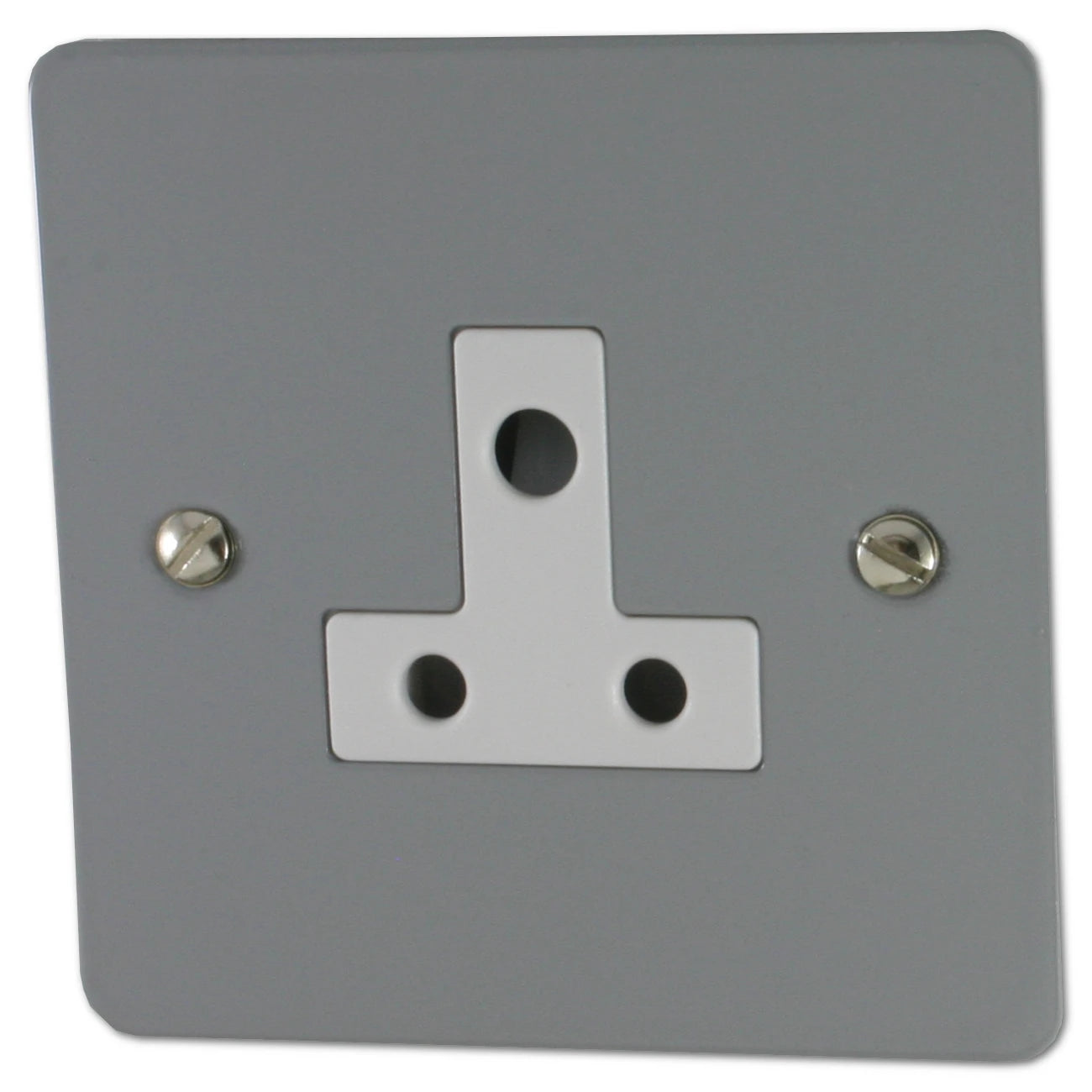 Flat Light Grey 5 Amp Socket