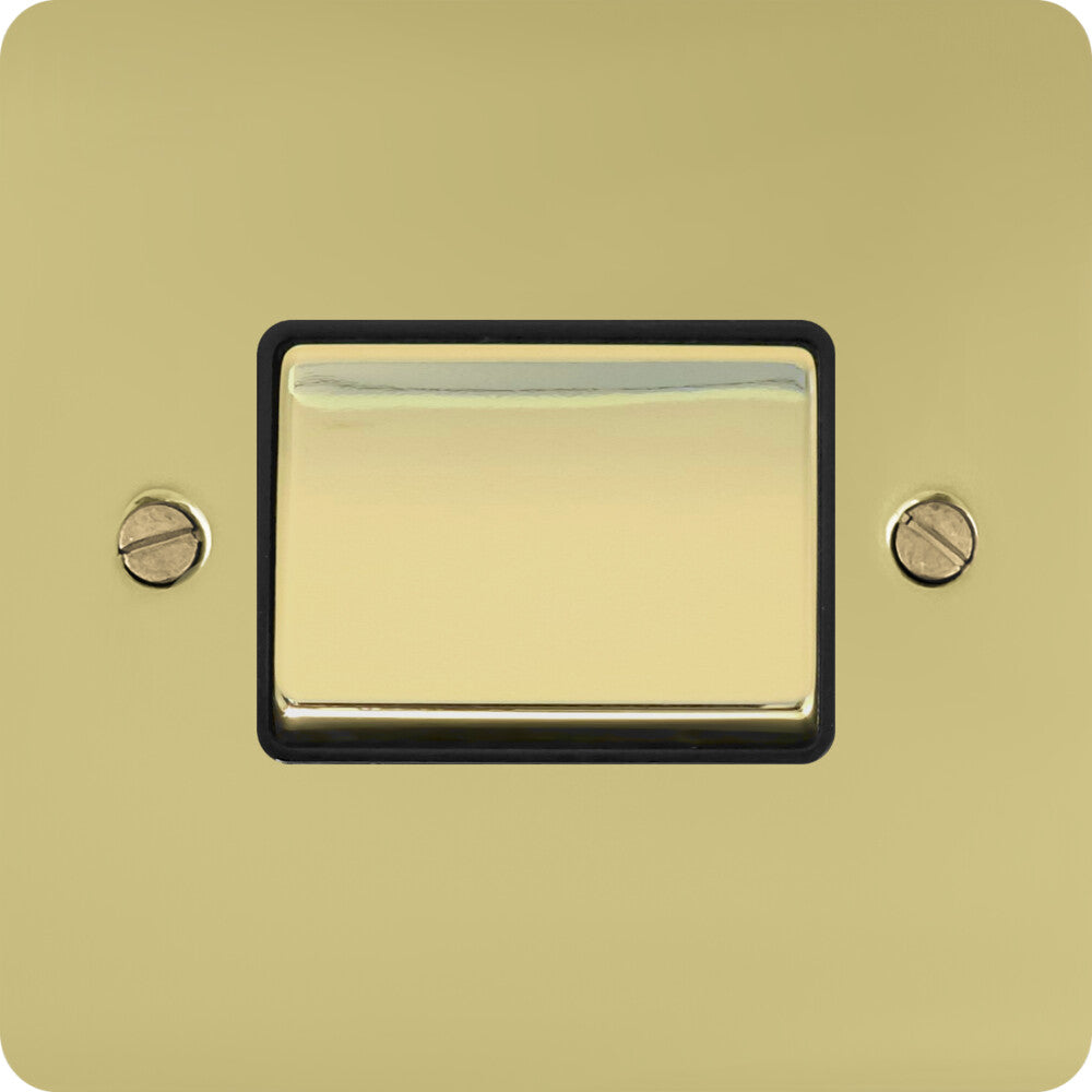 Flat Polished Brass Fan Isolator