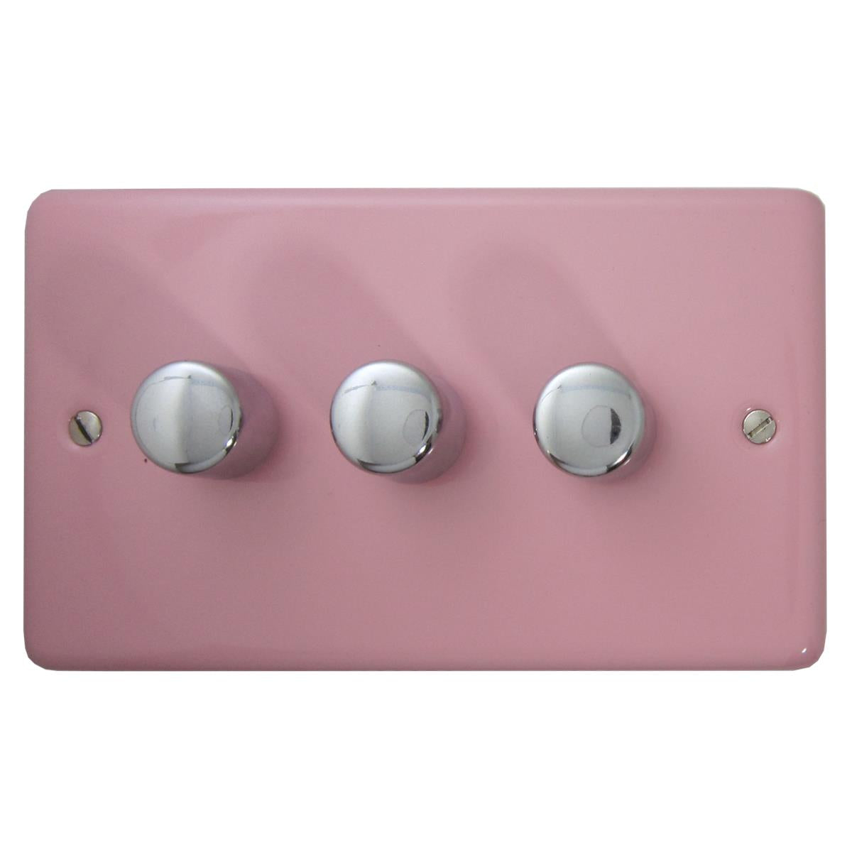 Contour Pink 3 Gang LED Dimmer