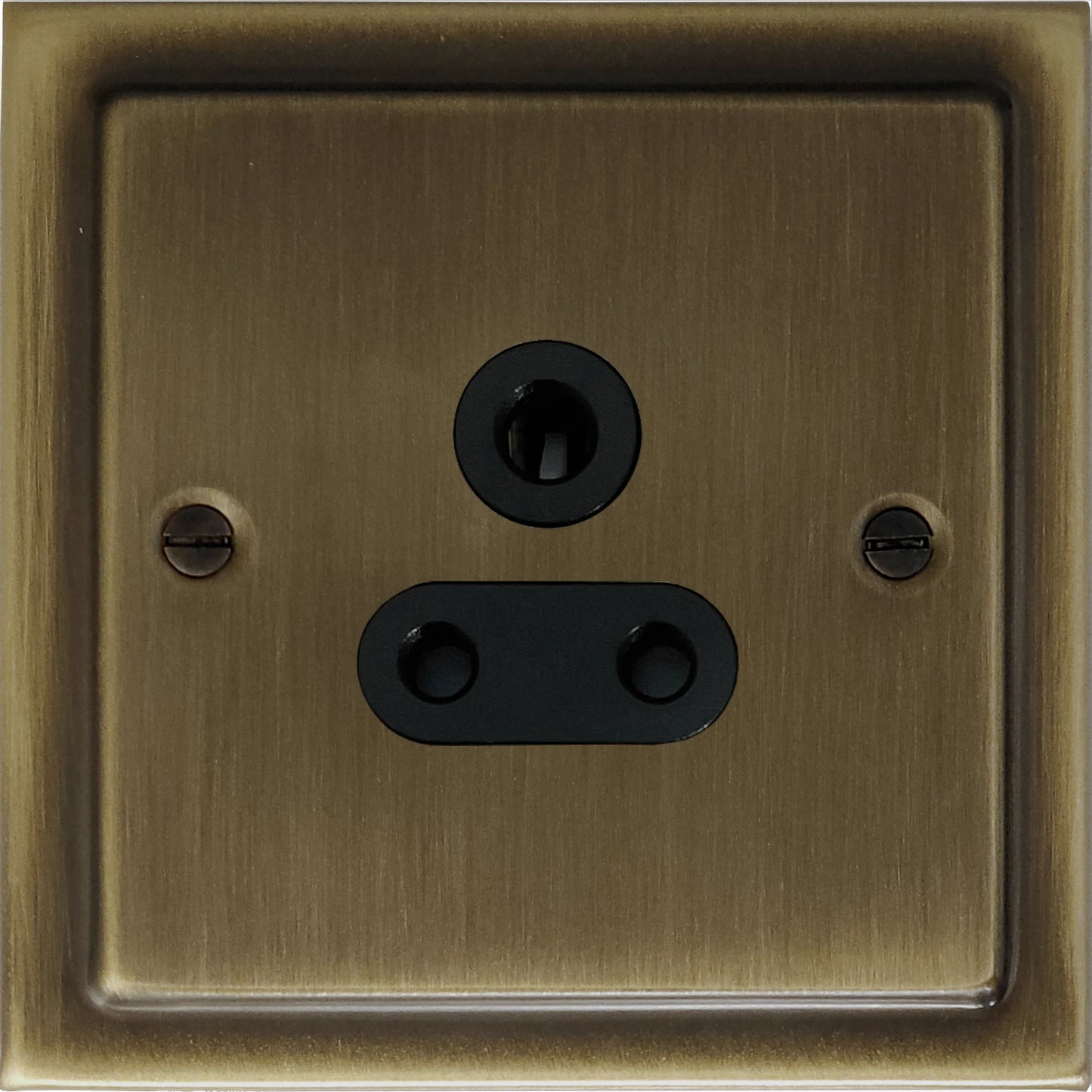 Victorian Antique Brass 5 Amp Socket