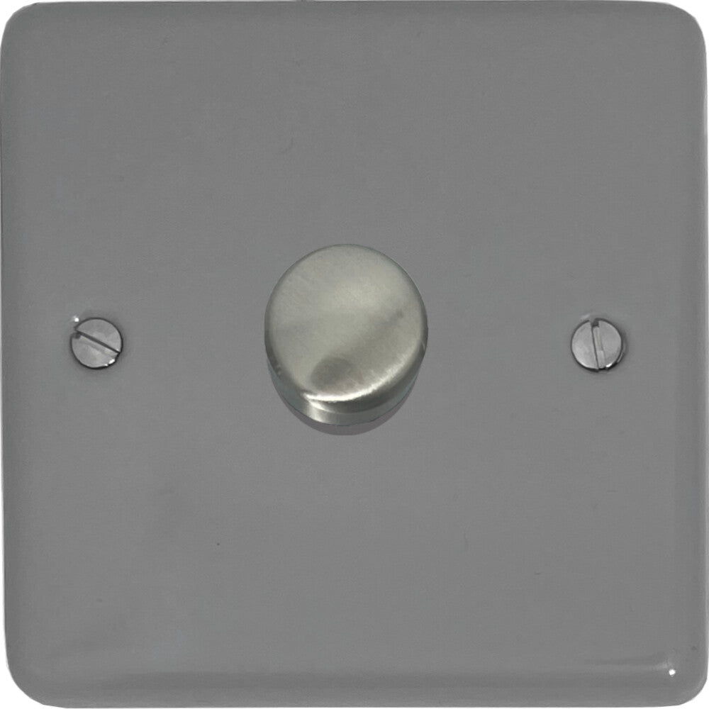 Contour Light Grey 1 Gang LED Dimmer