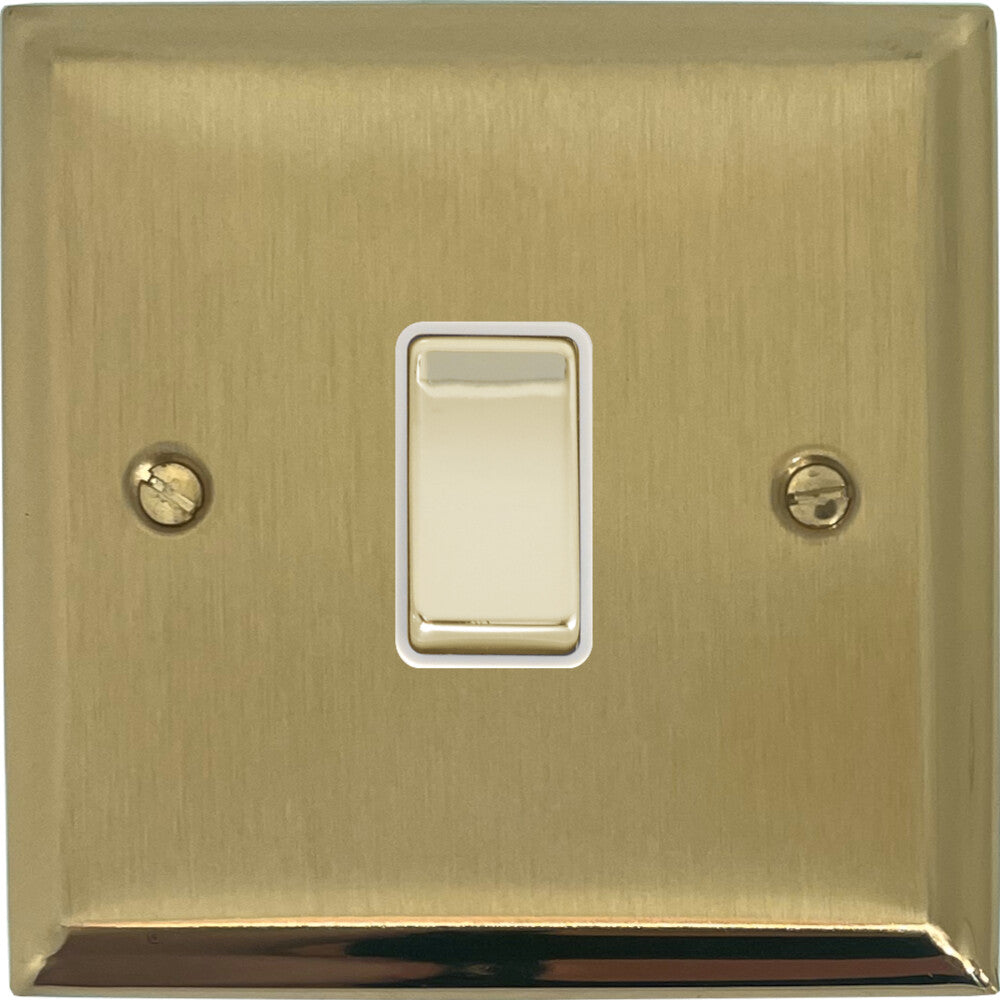Deco Satin Brass 1 Gang Switch