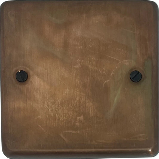 Contour Tarnished Copper 1 Gang Blank