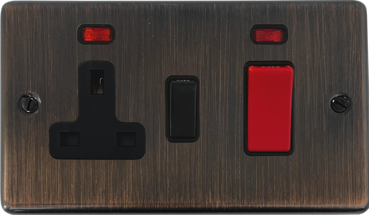 Contour Antique Copper 45 Amp Switch & Socket