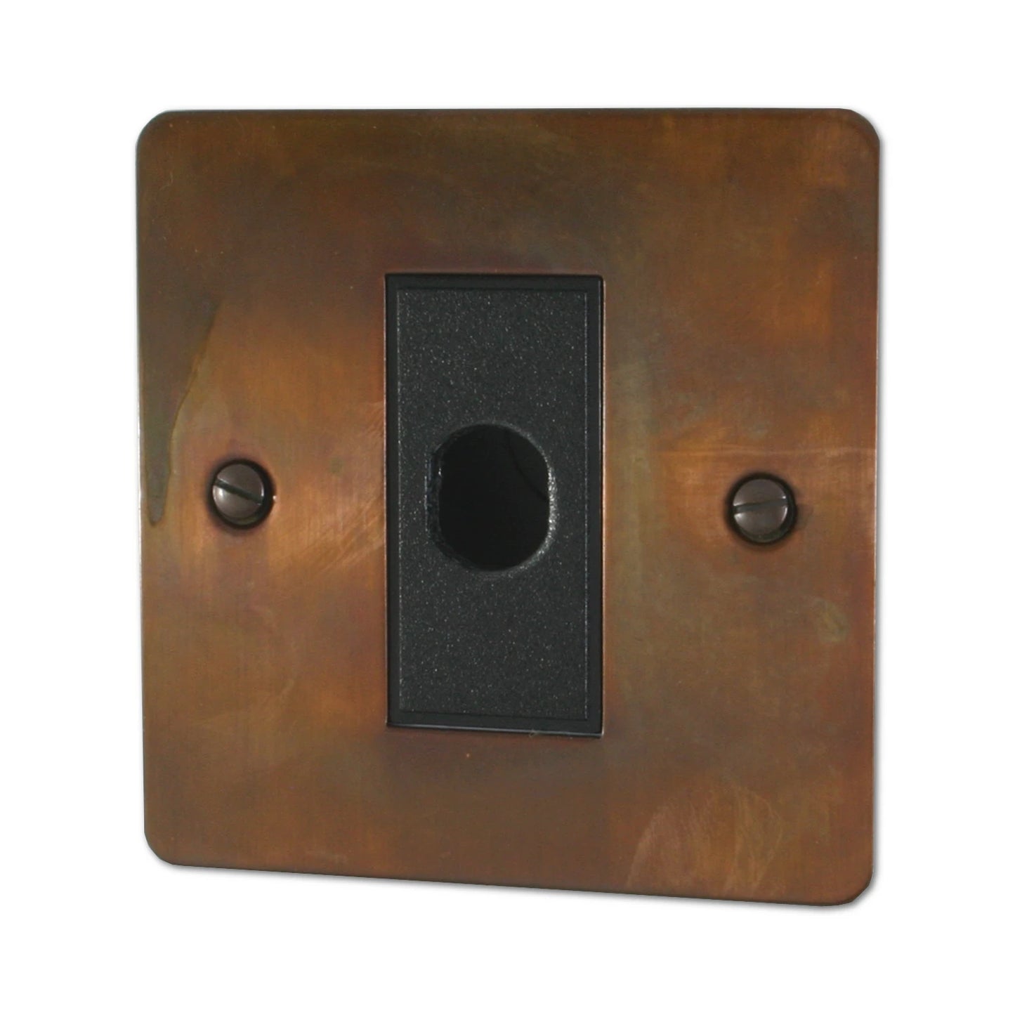 Flat Tarnished Copper Flex Outlet