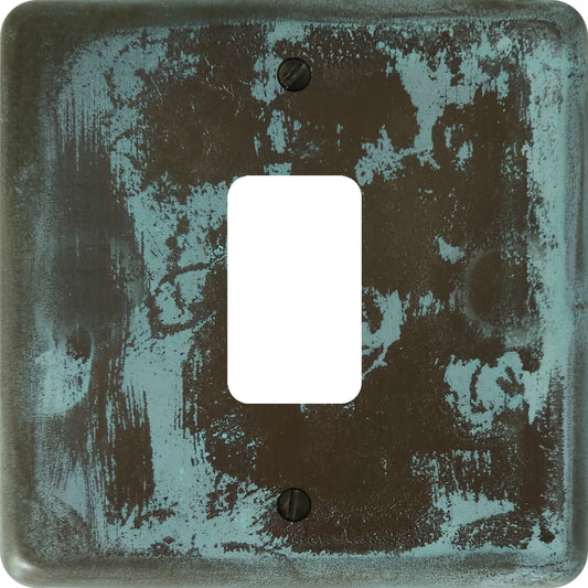 Contour Verdigris 1 Gang Grid Plate