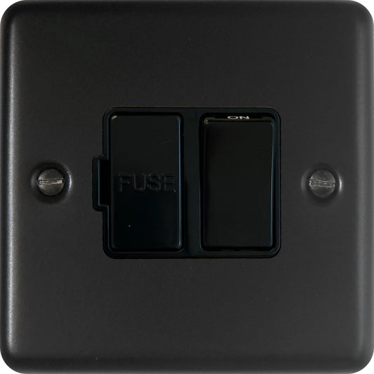 Contour Flat Black Switched Fuse Spur (Black Switch)
