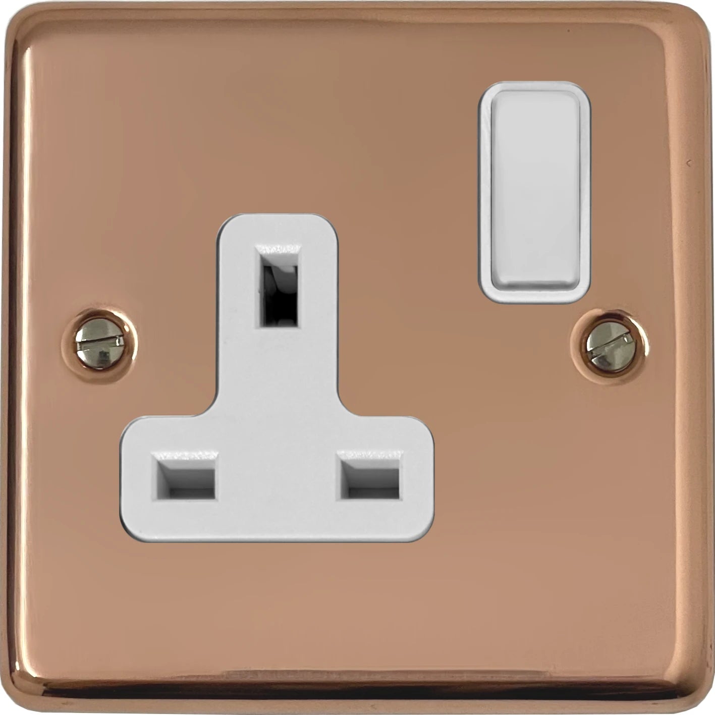Contour Bright Copper 1 Gang Socket