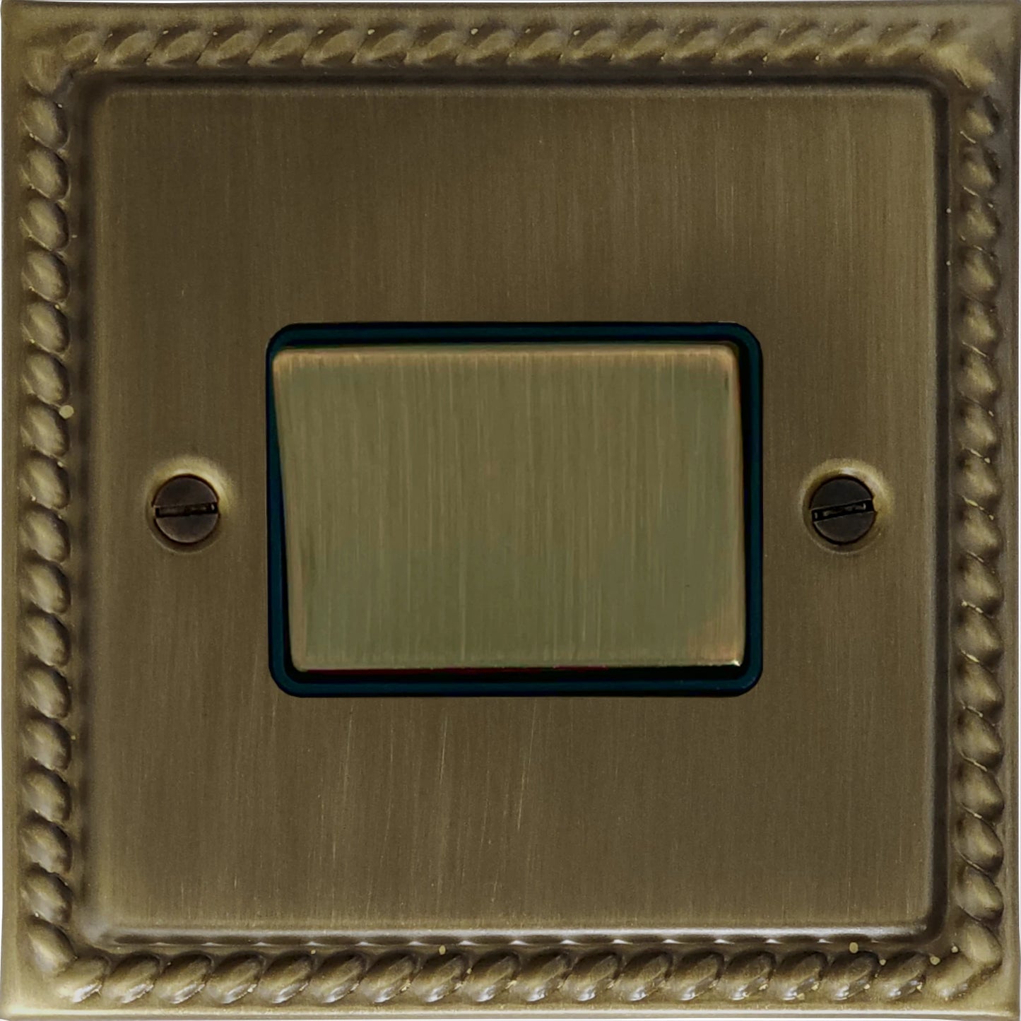 Georgian Antique Brass Fan Isolator (Brass Switch)