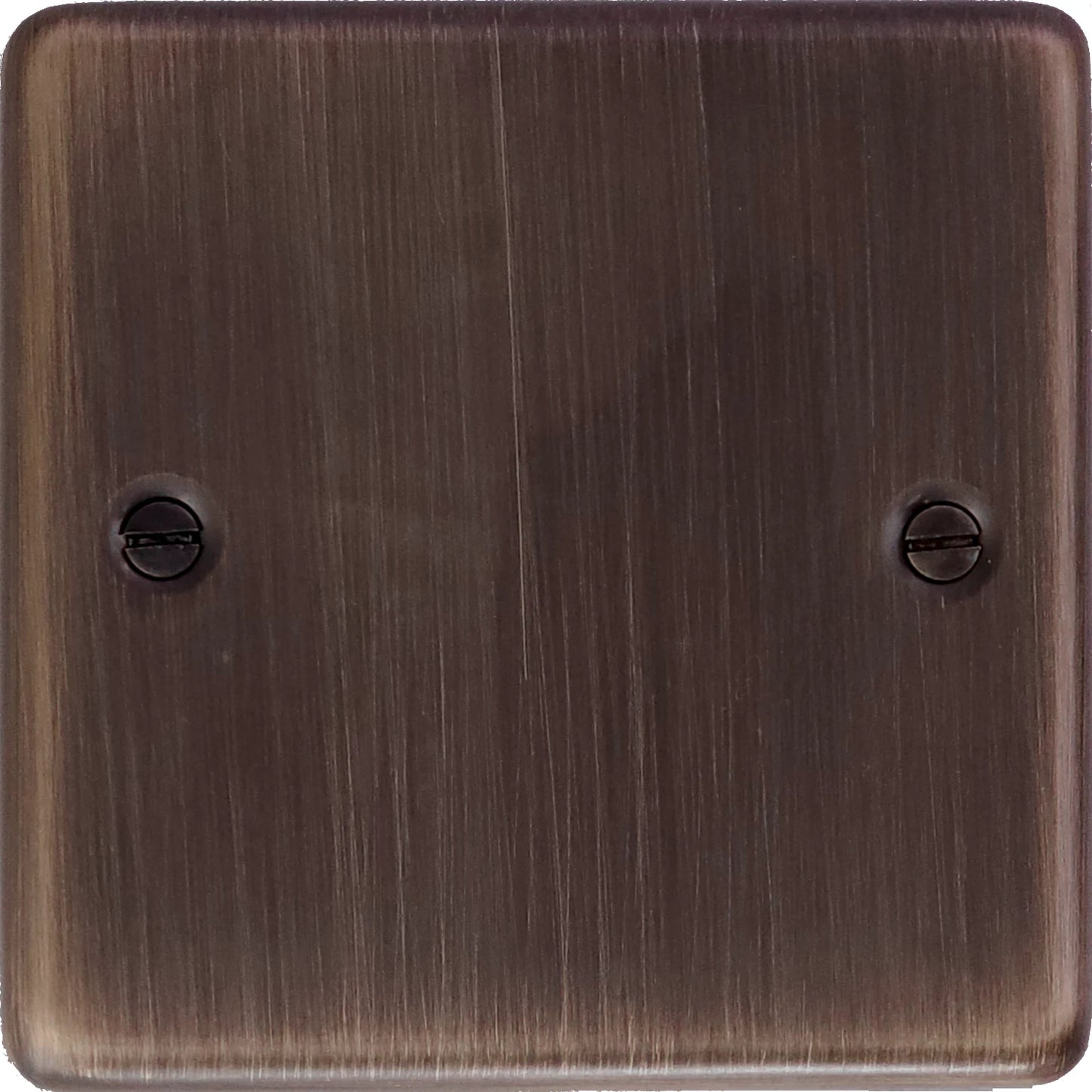 Contour Antique Copper 1 Gang Blank Plate