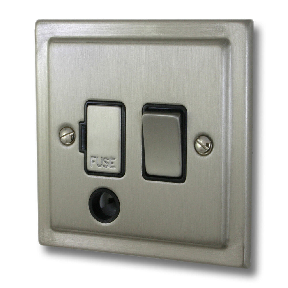 Victorian Satin Nickel Swt. Fused Spur & F/Outlet