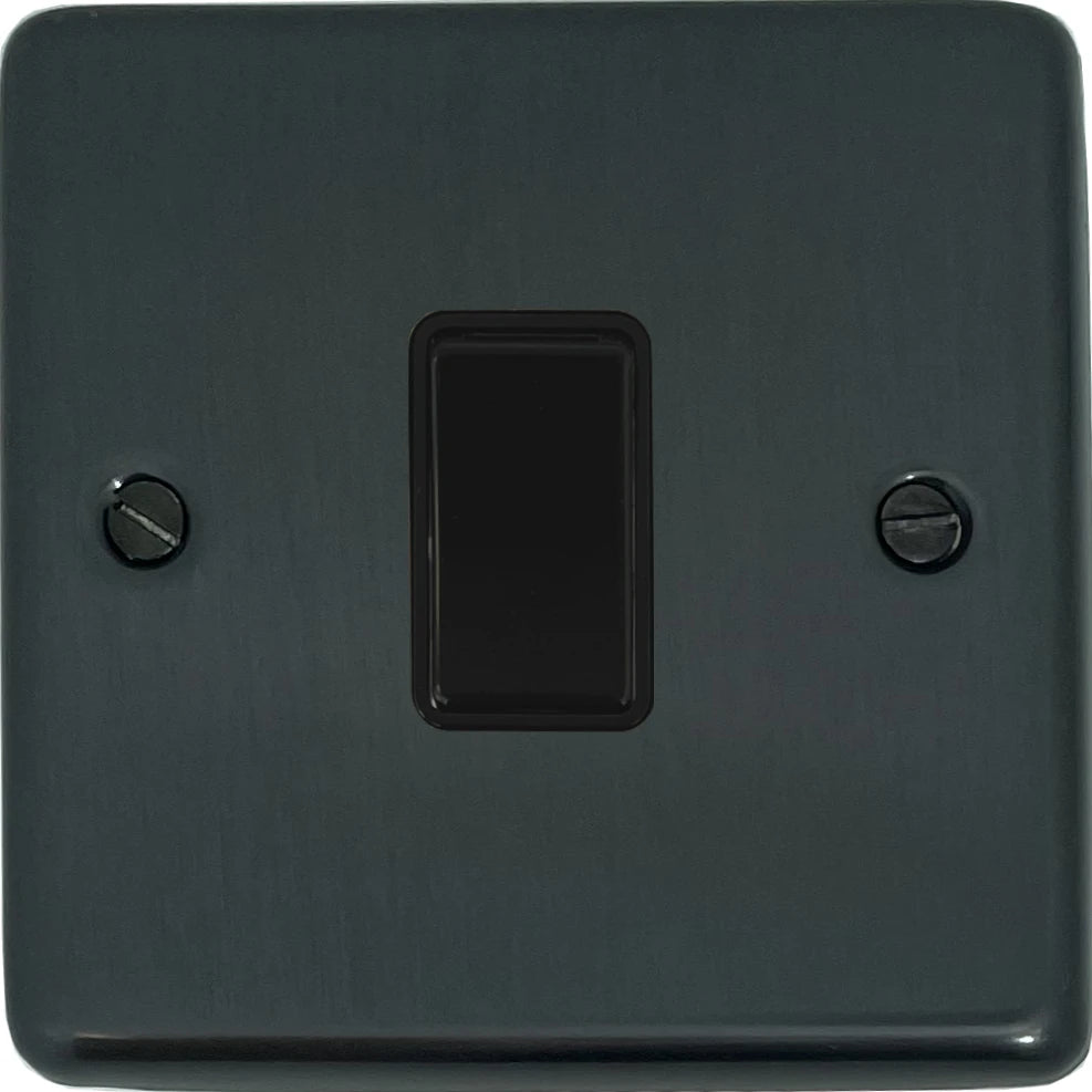 Contour Black Bronze 1 Gang 2 Way Switch
