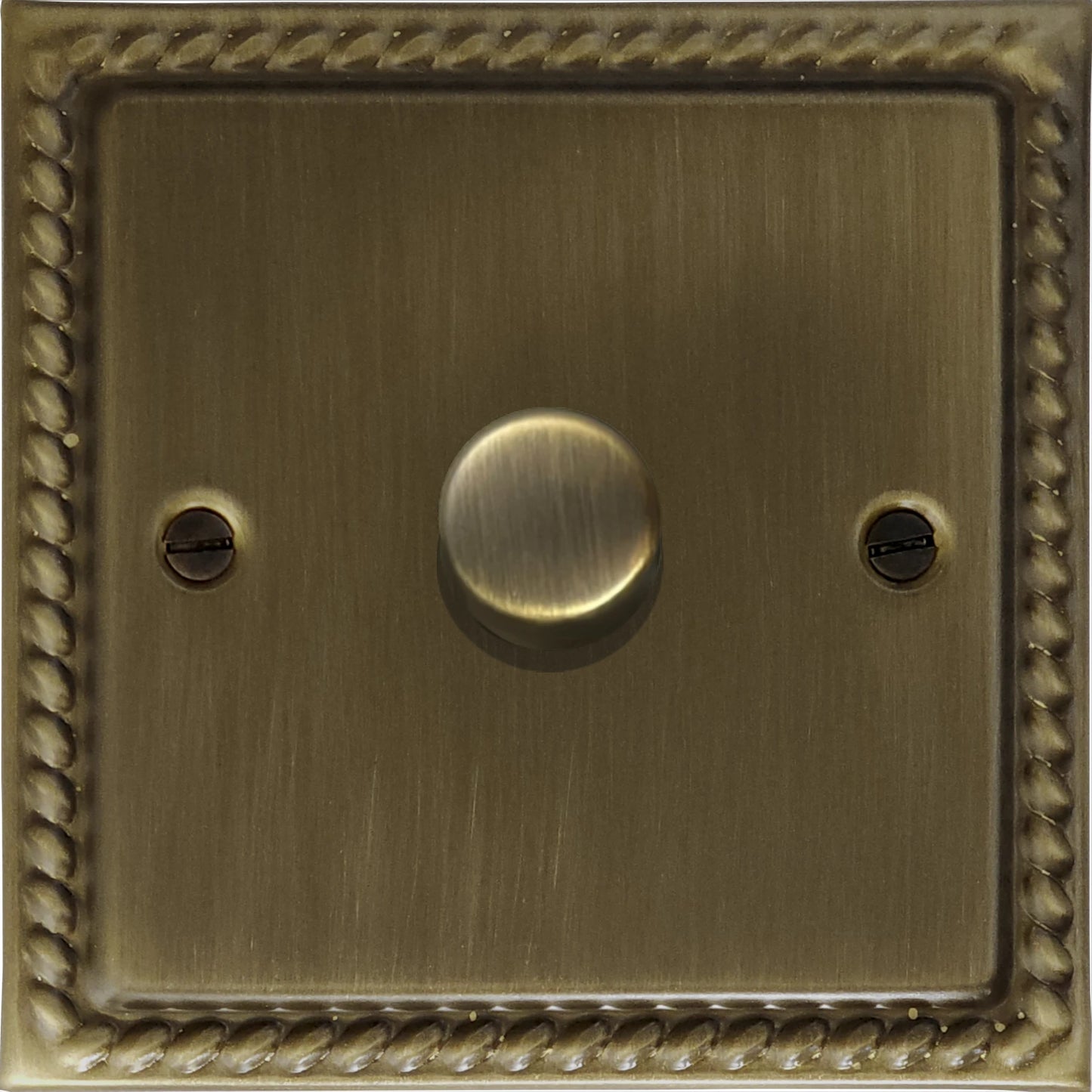 Georgian Antique Brass 1 Gang LED Dimmer