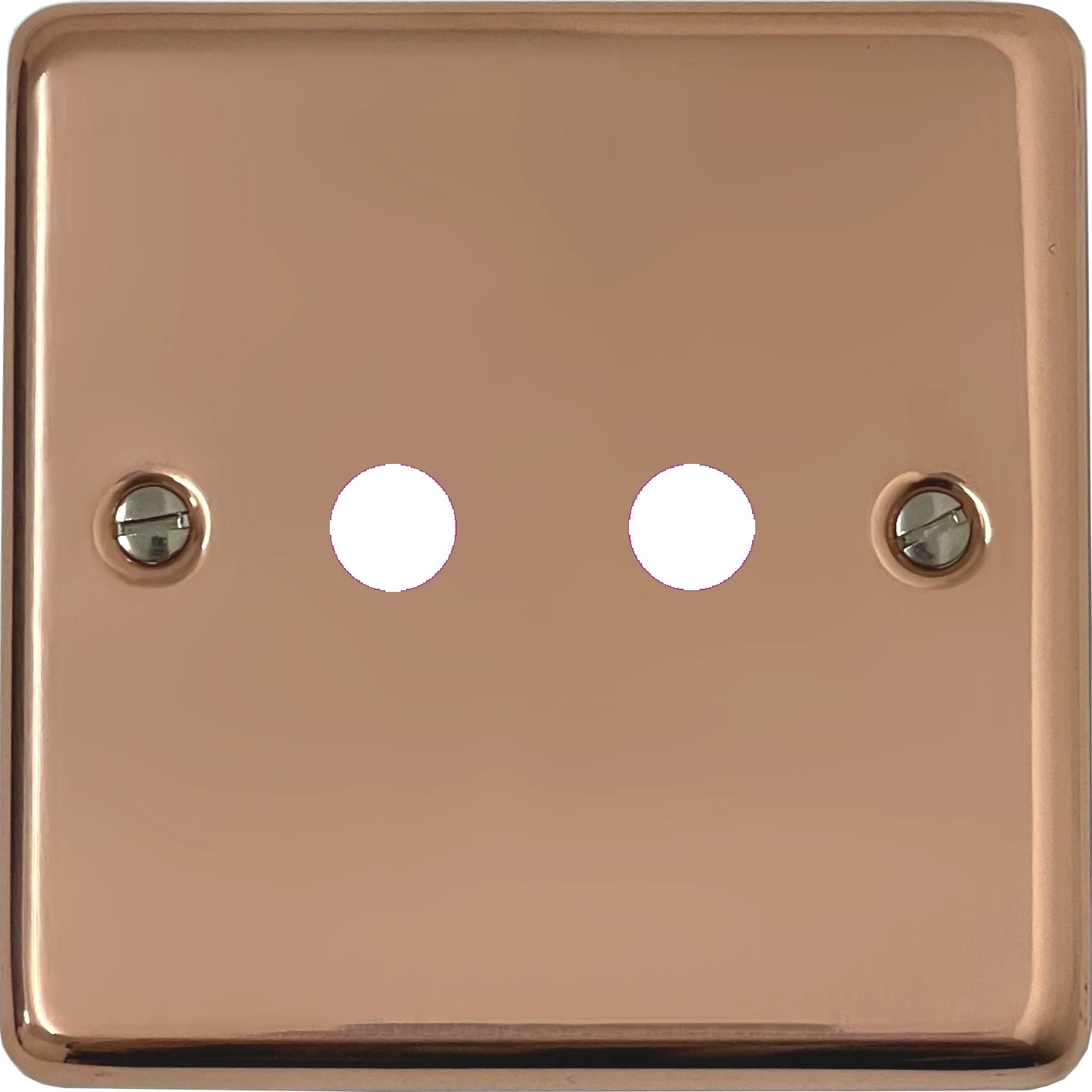 Contour Bright Copper 2 Gang Grid Toggle Plate (Plate Only)