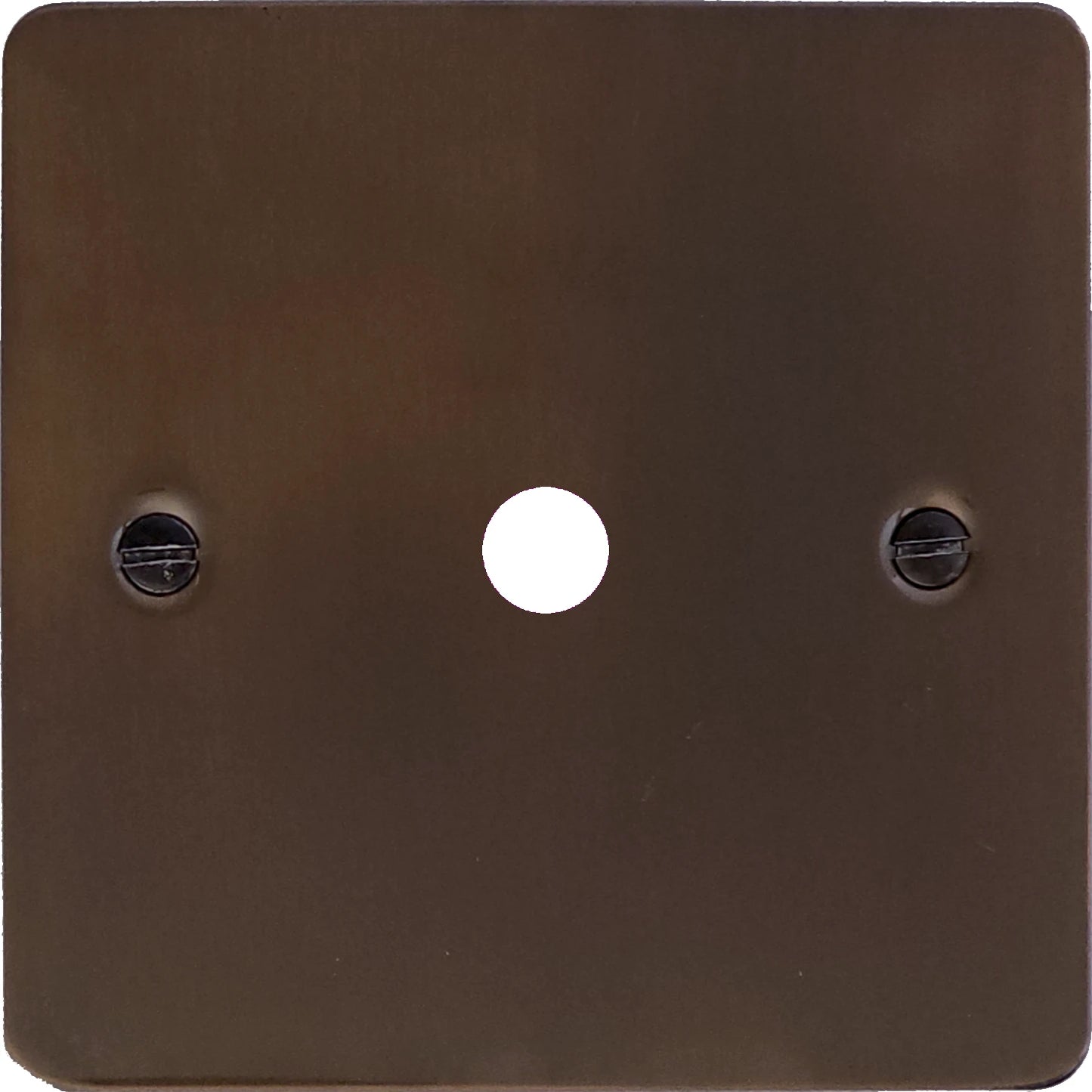 Flat Medium Bronze 1 Gang Grid Toggle Plate (Plate Only)