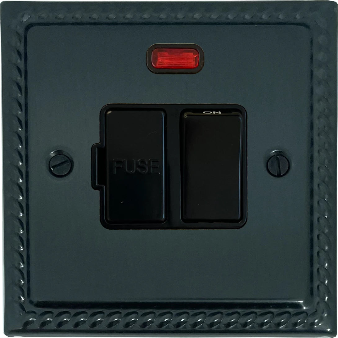 Georgian Black Bronze Switched Fused Spur with Neon (Black Switch)