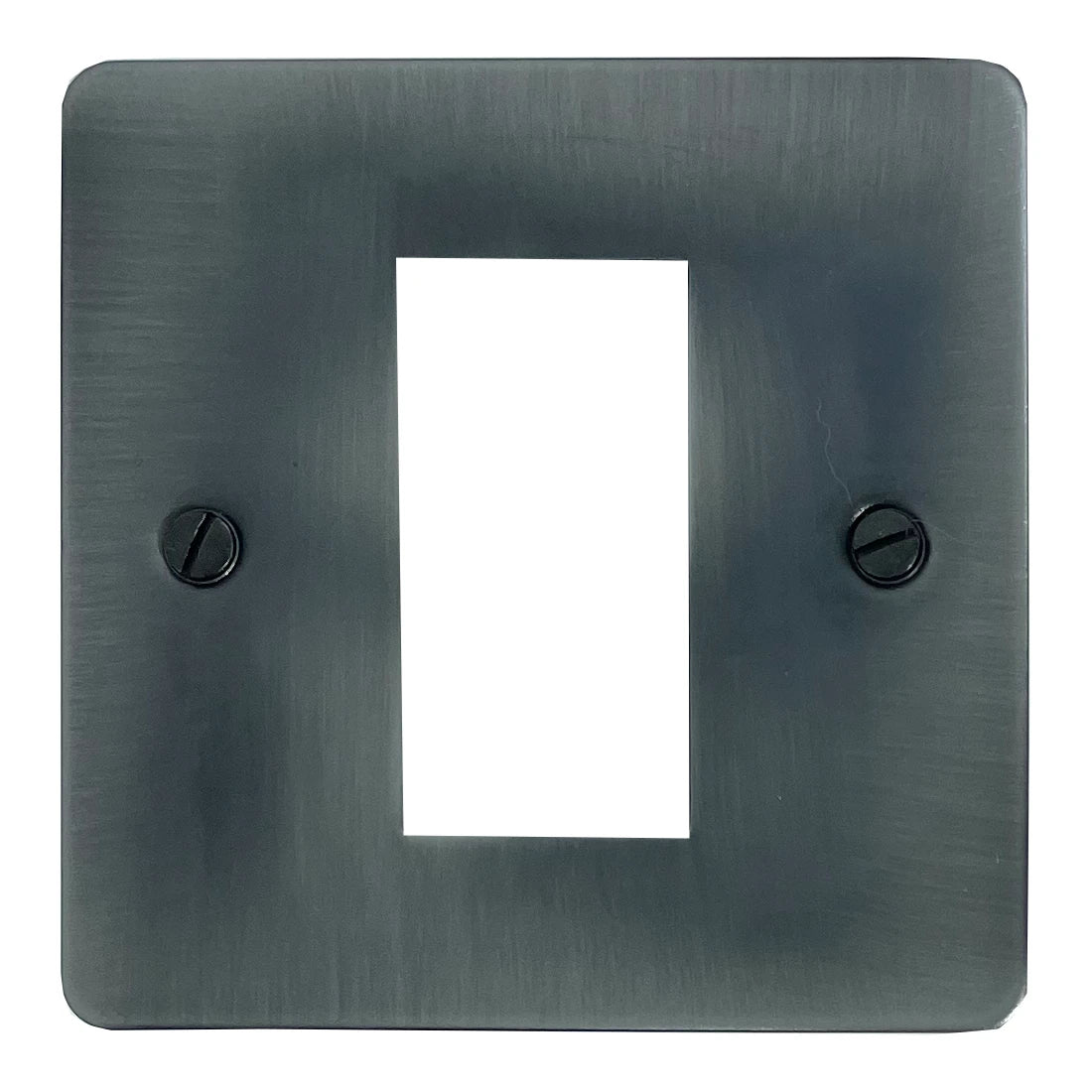 Flat Slate Effect 1 Gang Mod Plate & Frame