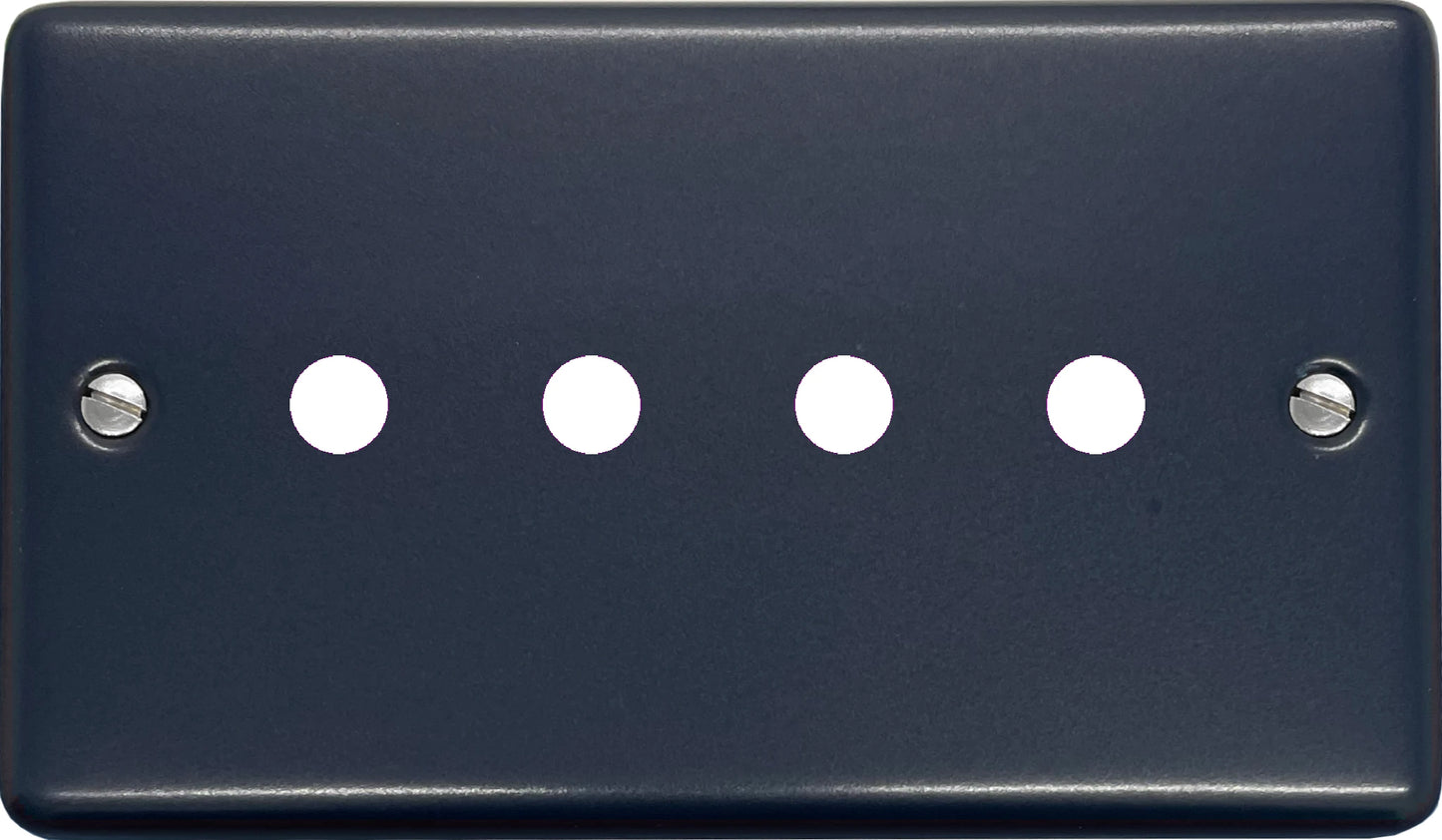 Contour Blue 4 Gang Grid Toggle Plate
